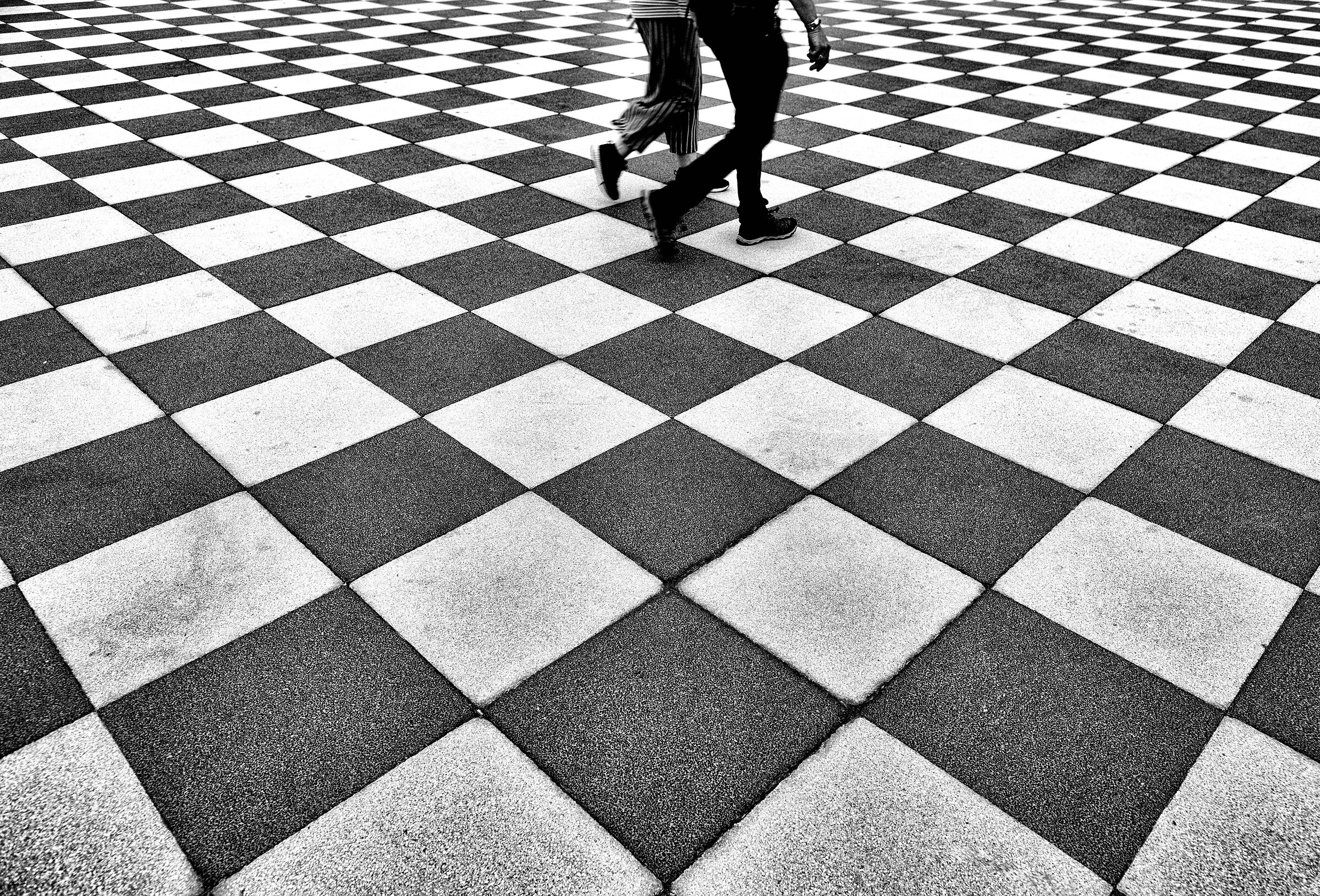 Chess game.... pedestrians