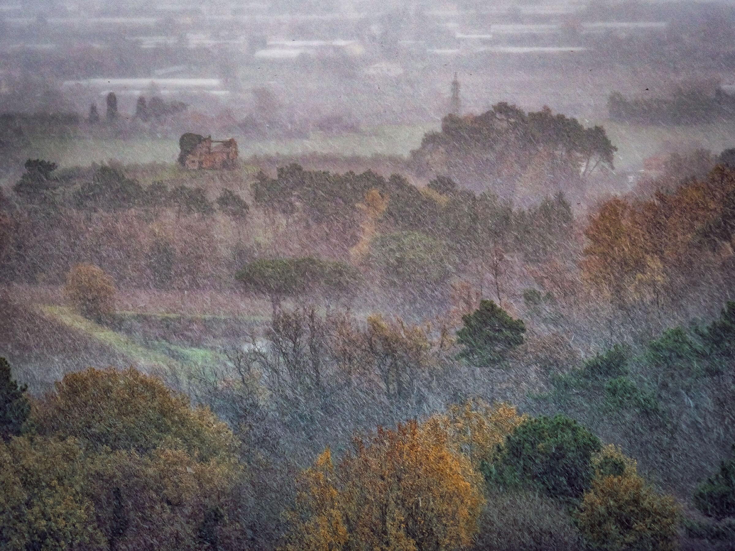 The first autumn snowfall
