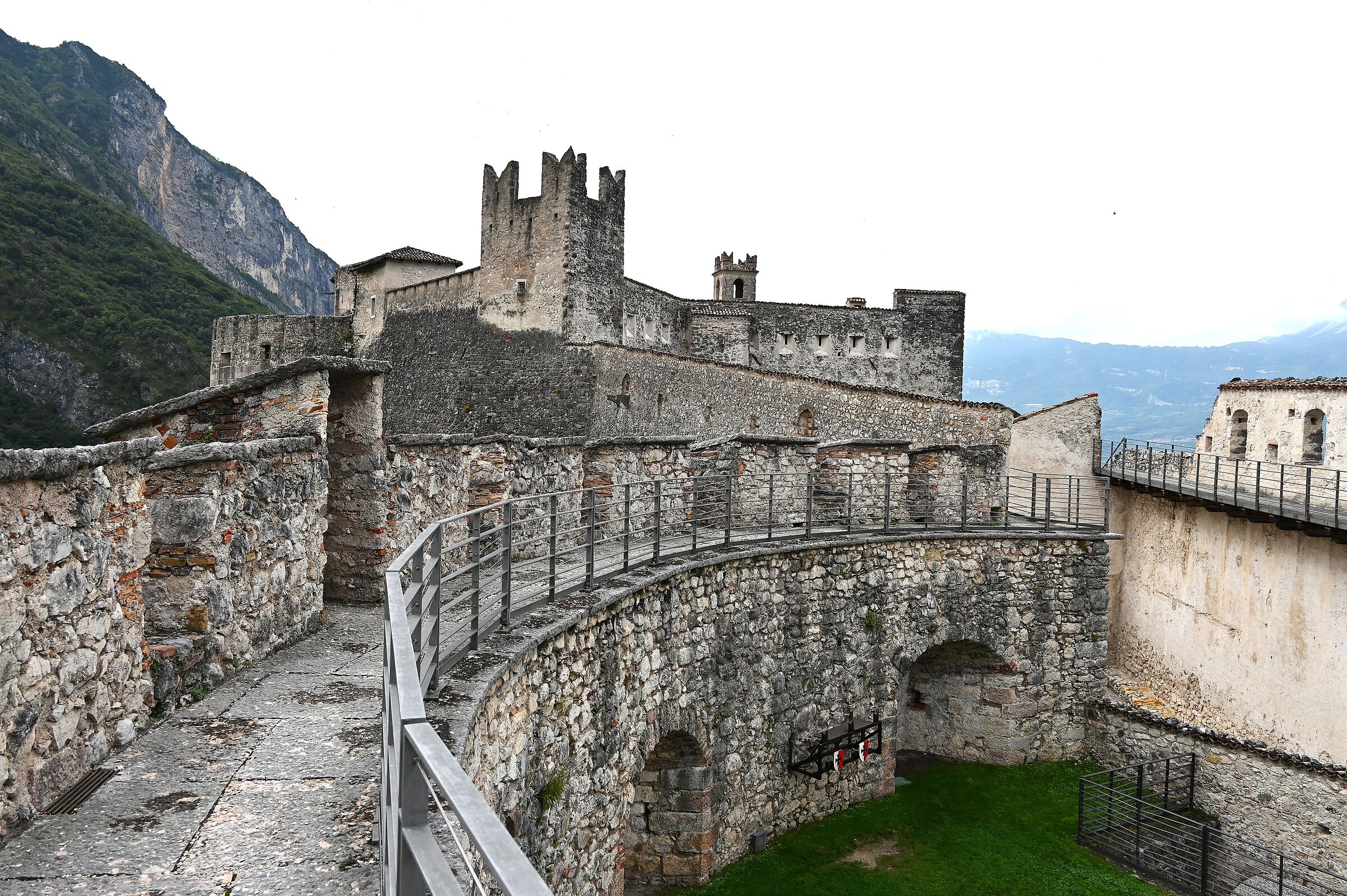 Castel Beseno and its internal walls.