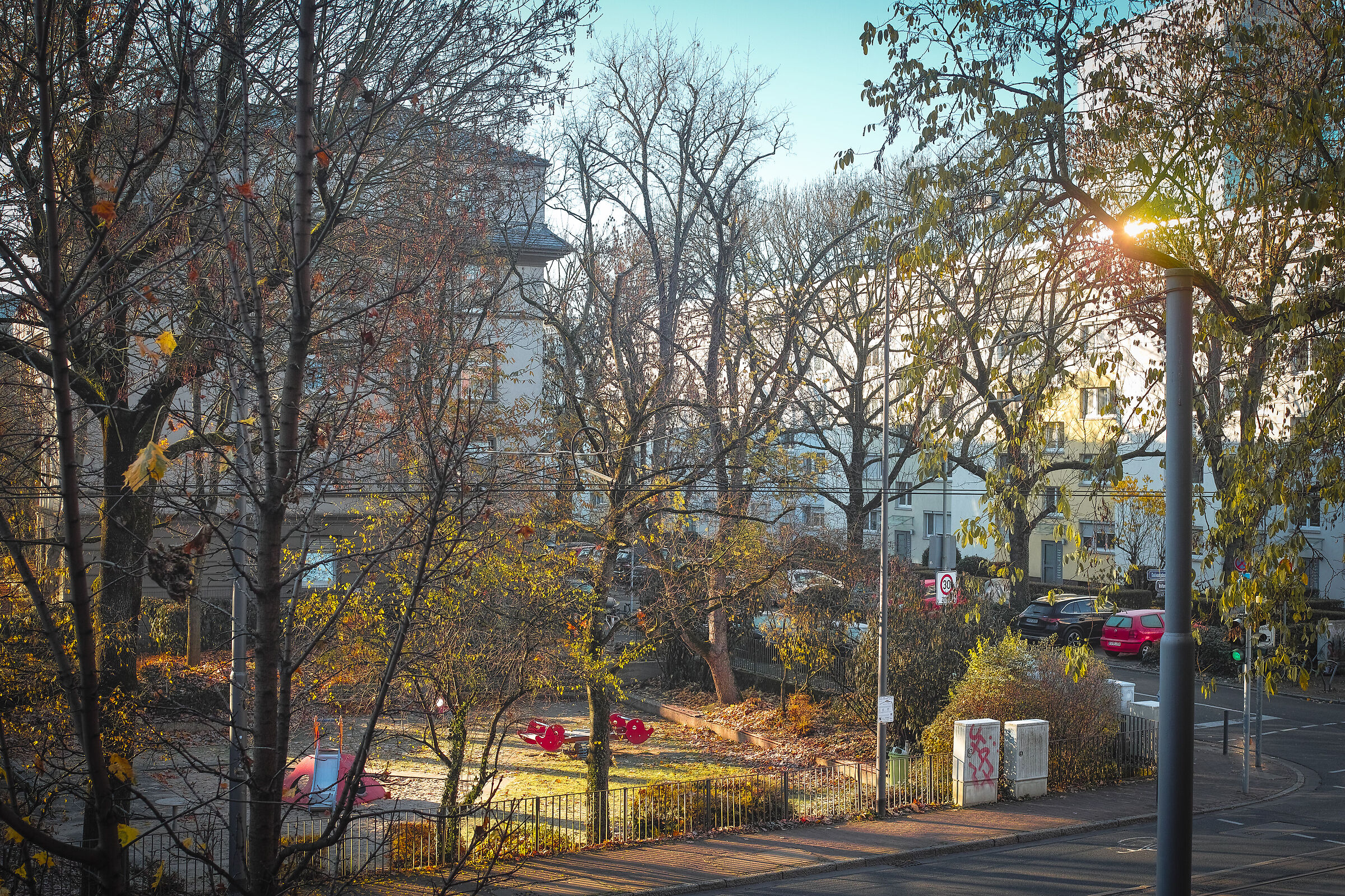 Panoramic view from the balcony