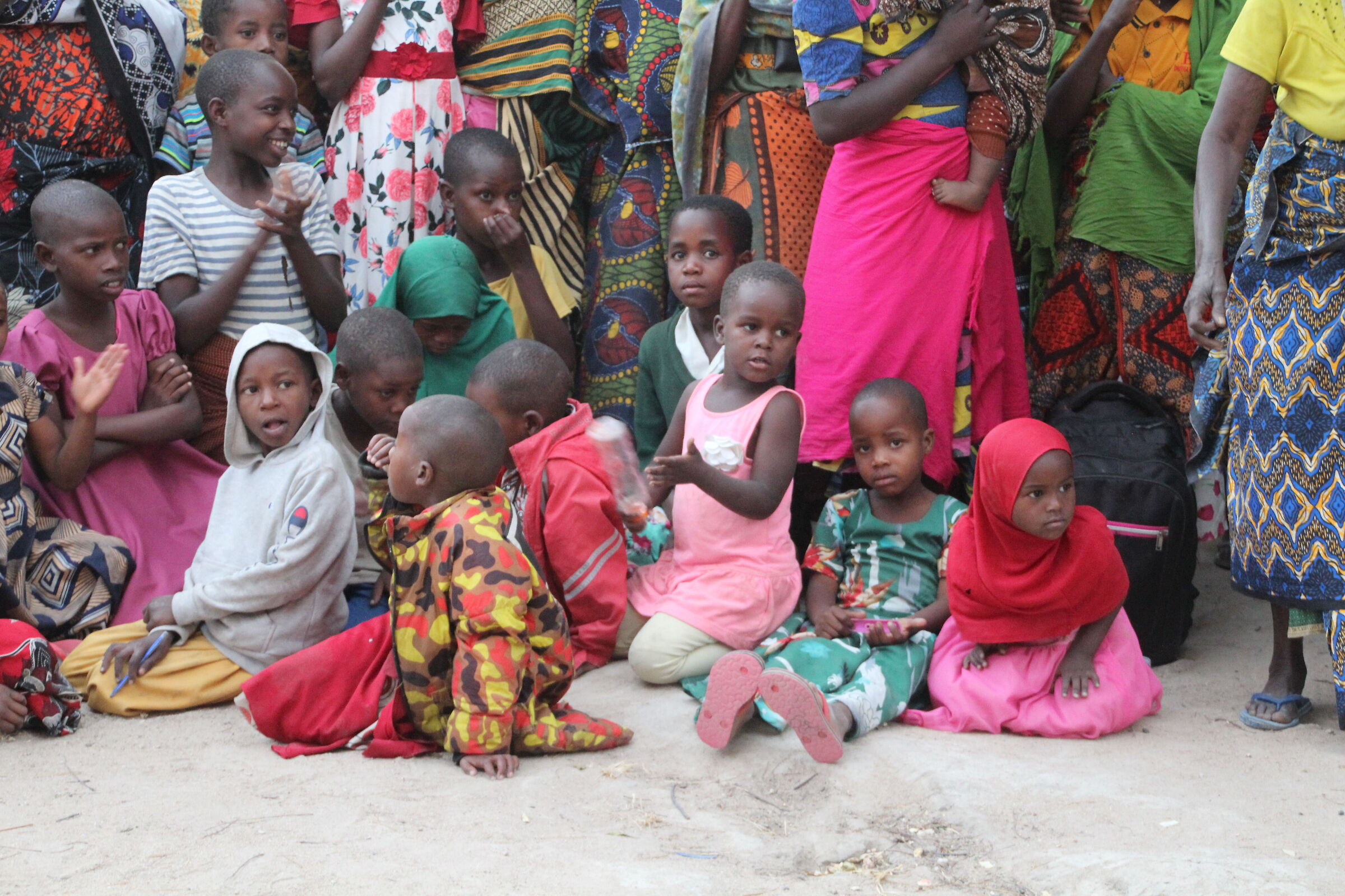 GROUP OF CHILDREN TRIBE TANZANIA