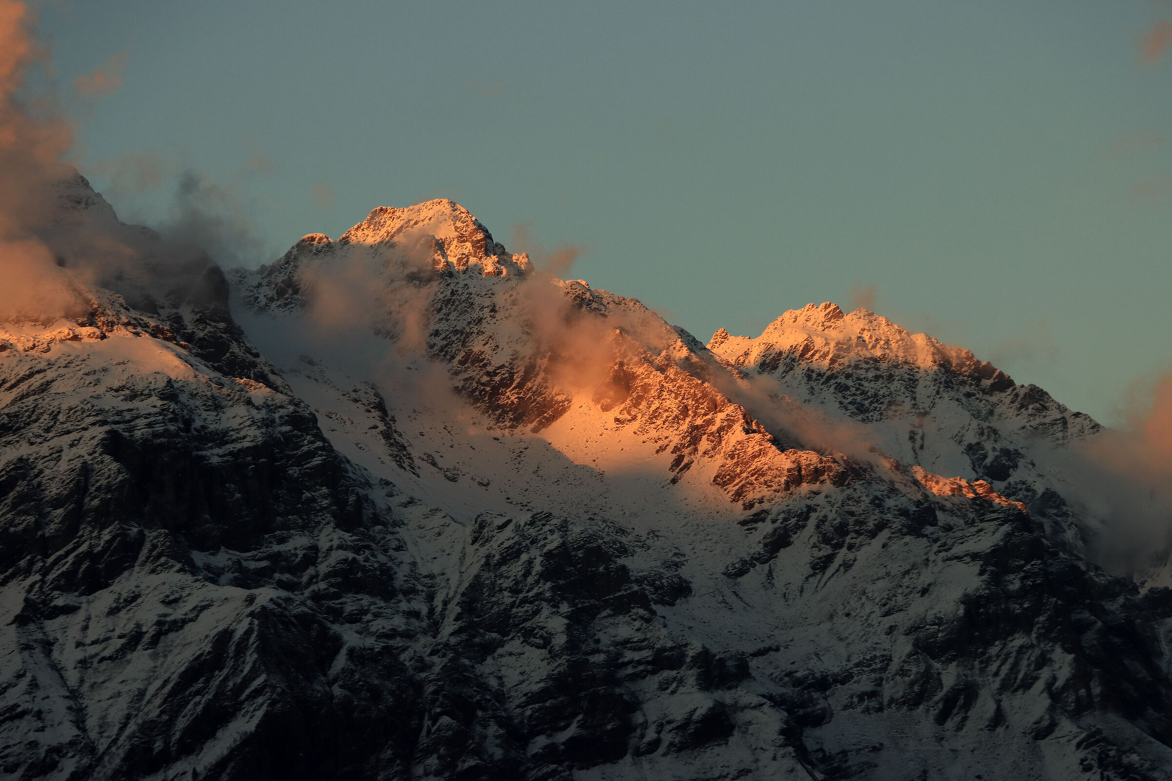 sunset on the Coca (Orobie)