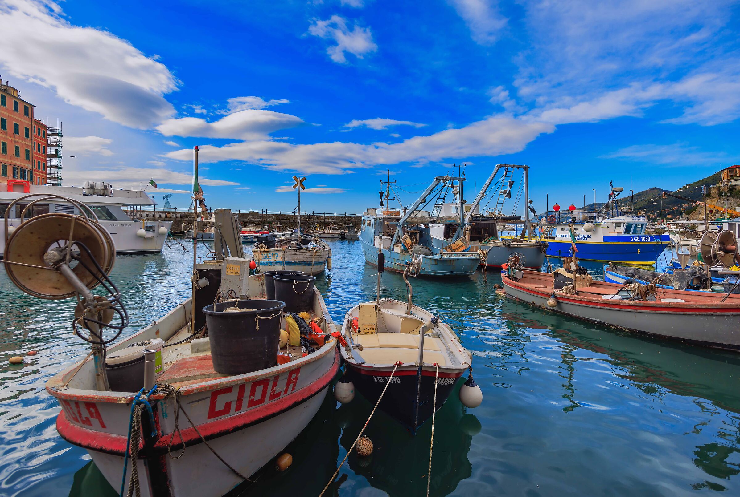 Boats, small boats, barges and small boats