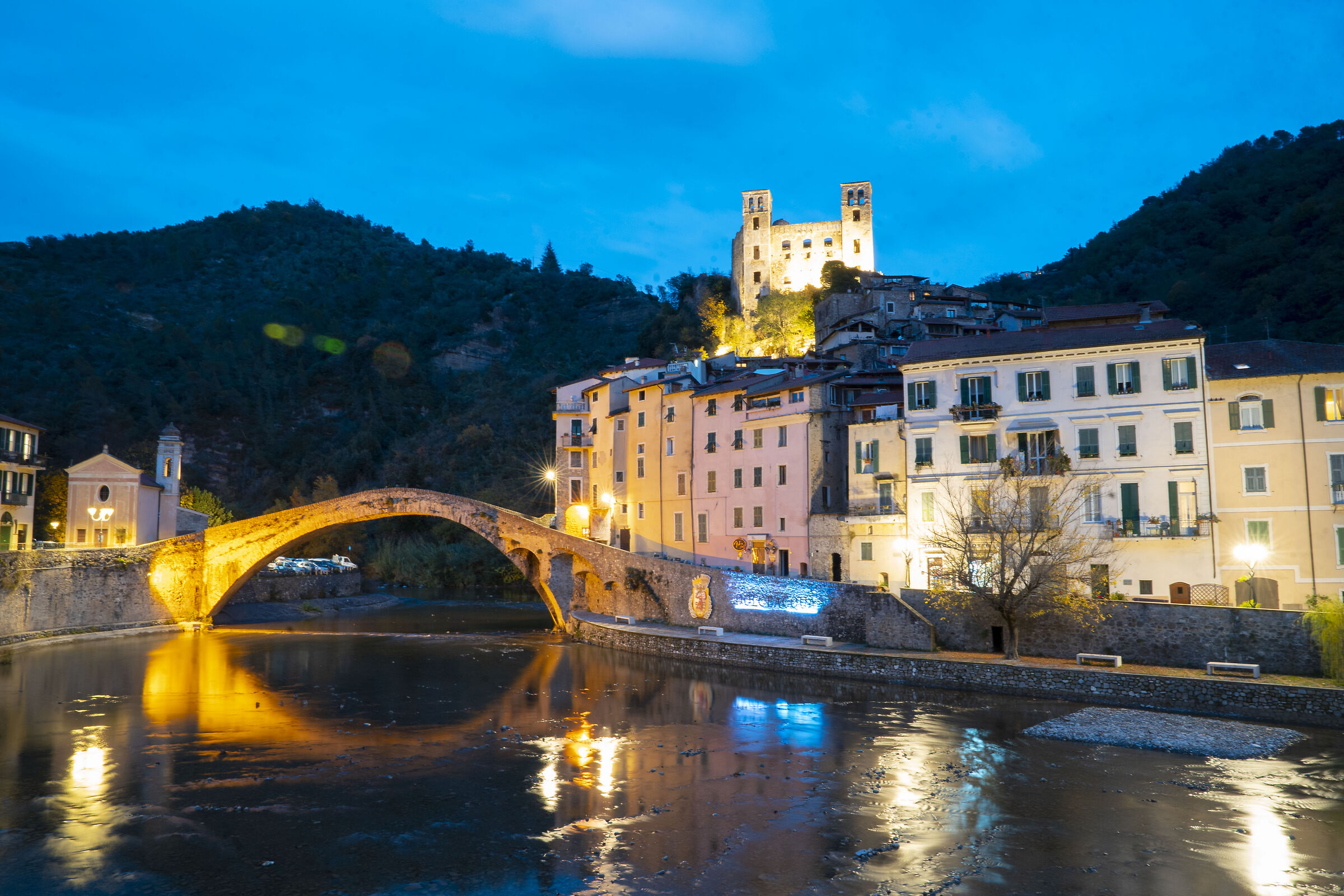 Scorcio serale sul Nervia