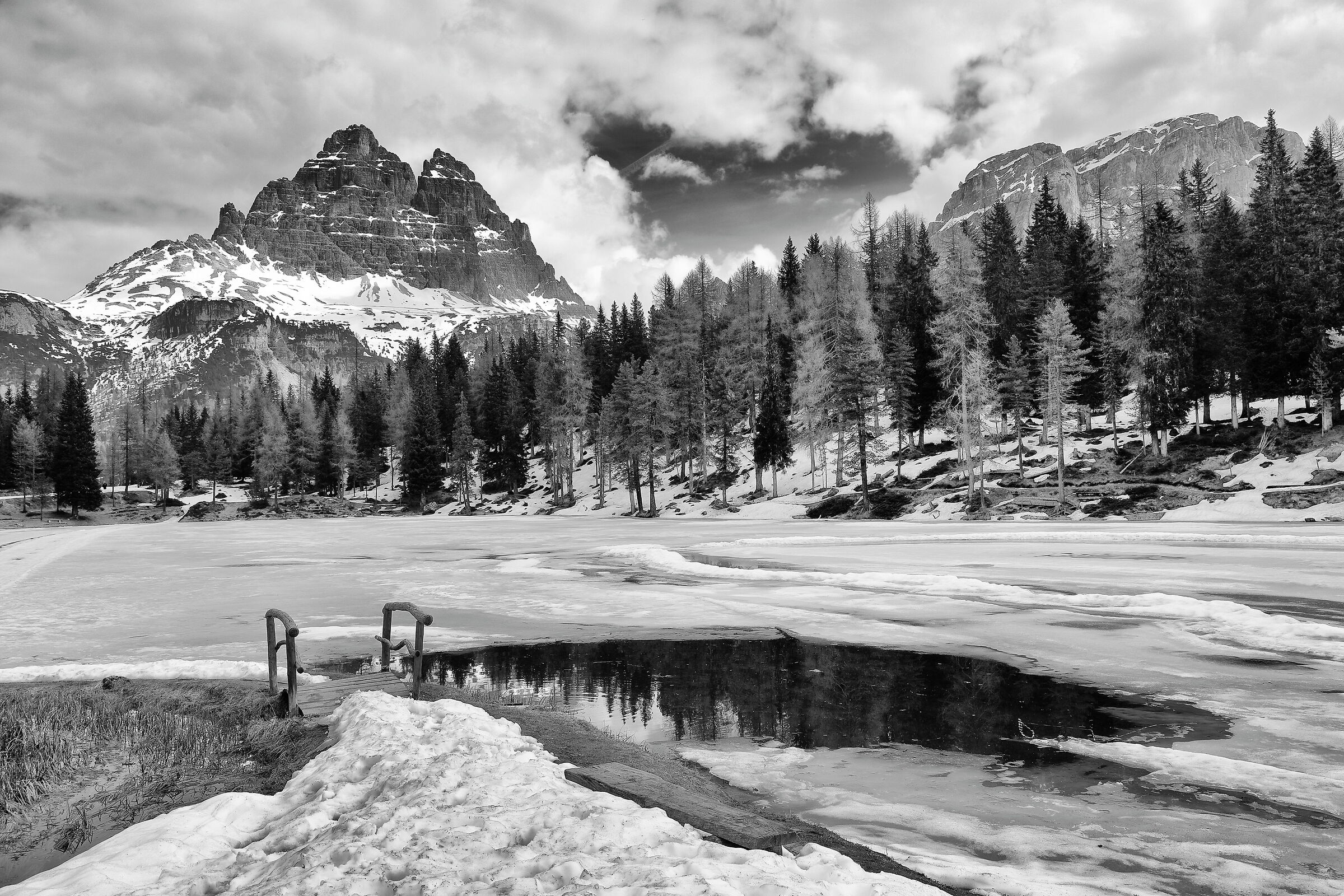 Le tre Cime dal Lago d'Antorno