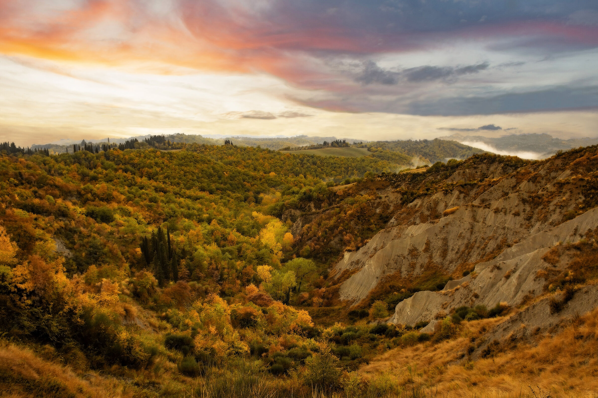 Autunno in val d'Orcia