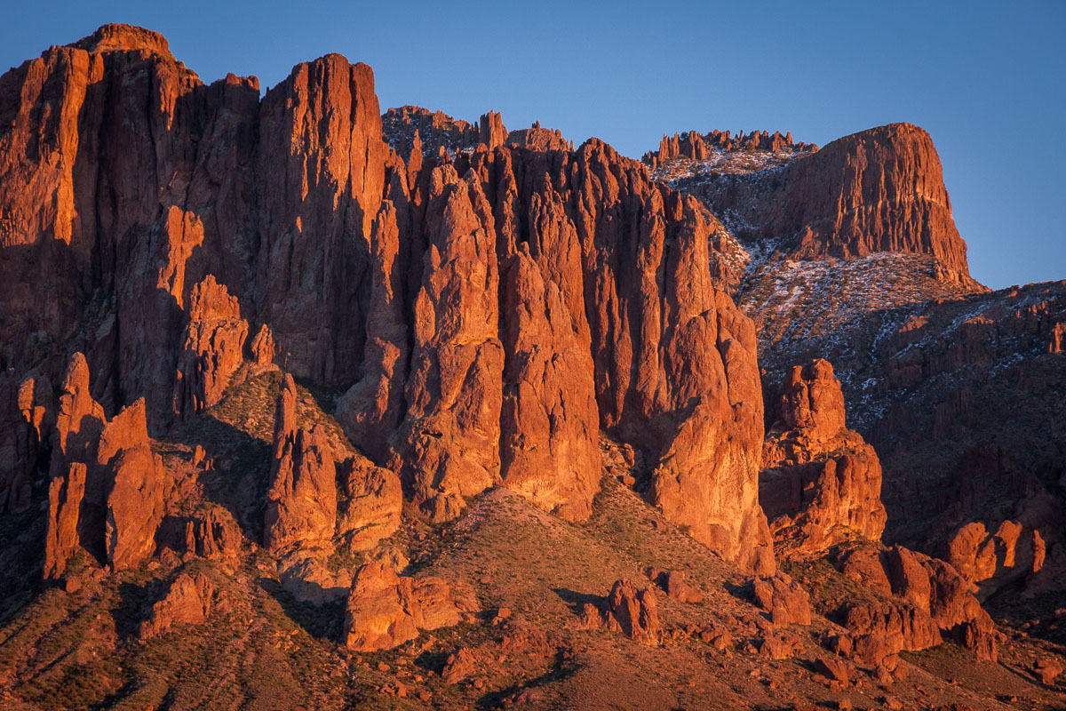 Sunset at the Superstitions Mountanis