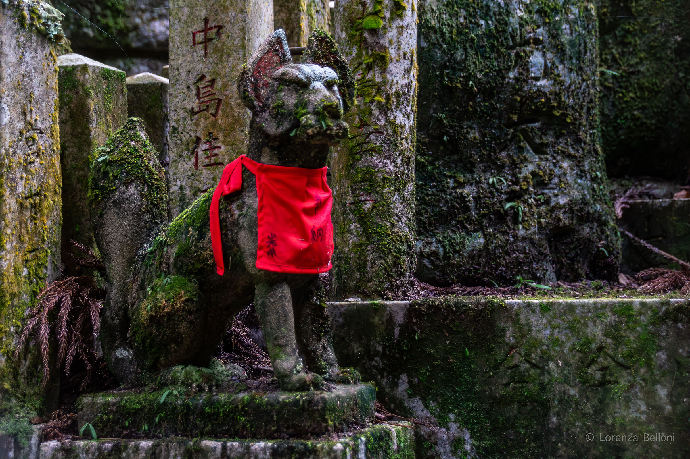 Kitsune messaggera al Fushimi Inari Jinja