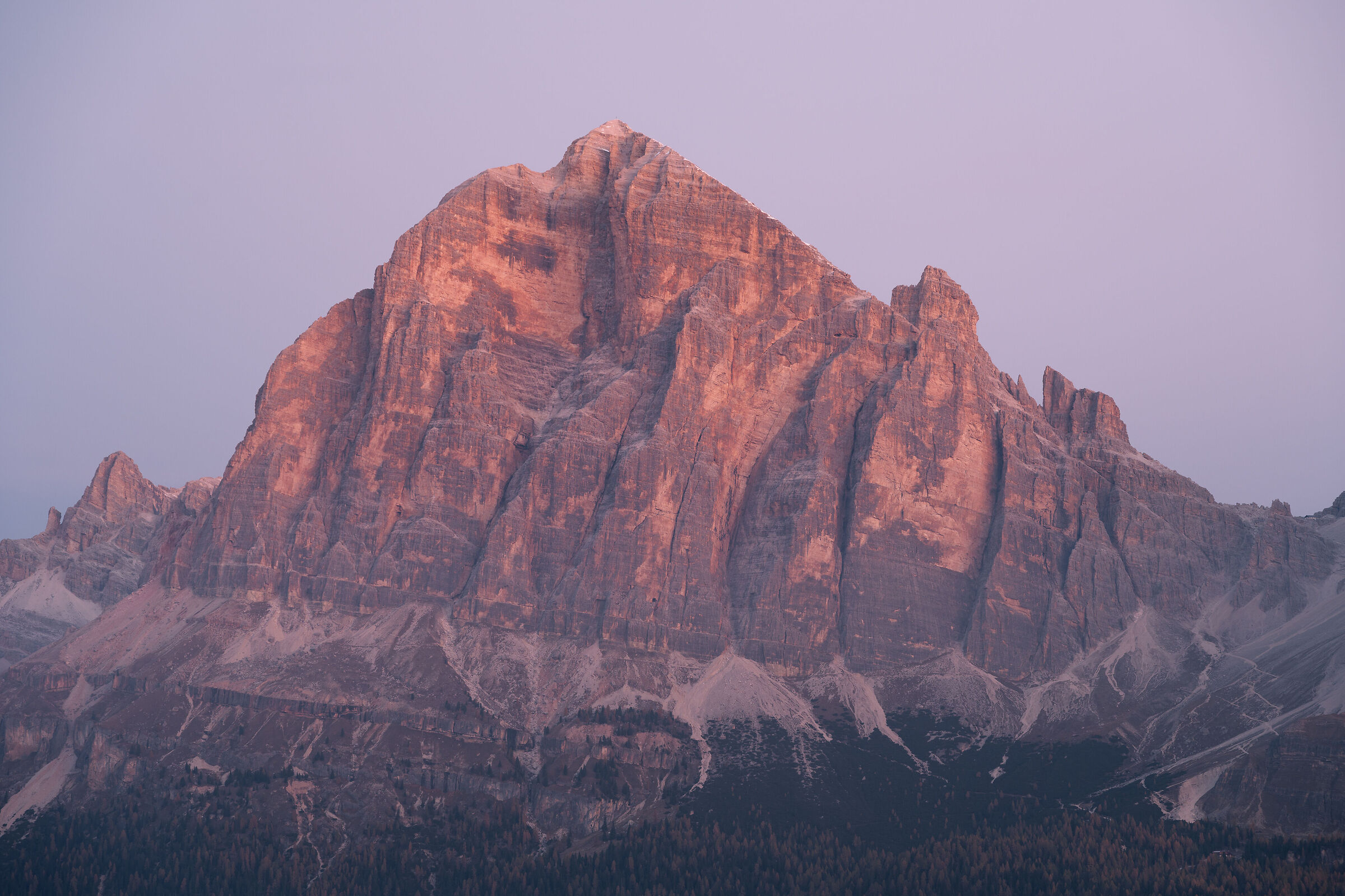 Sunrise on the Tofana di Rozes