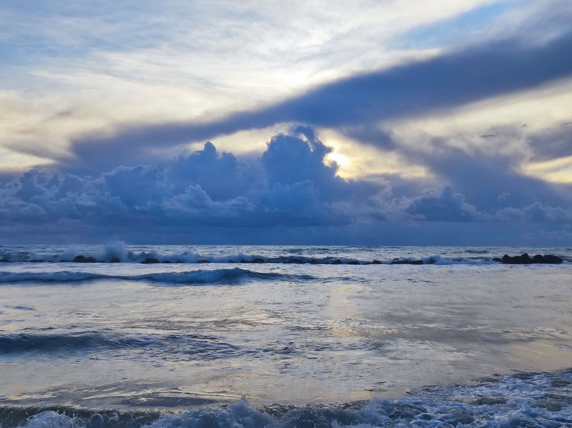Il mare dopo una tempesta.