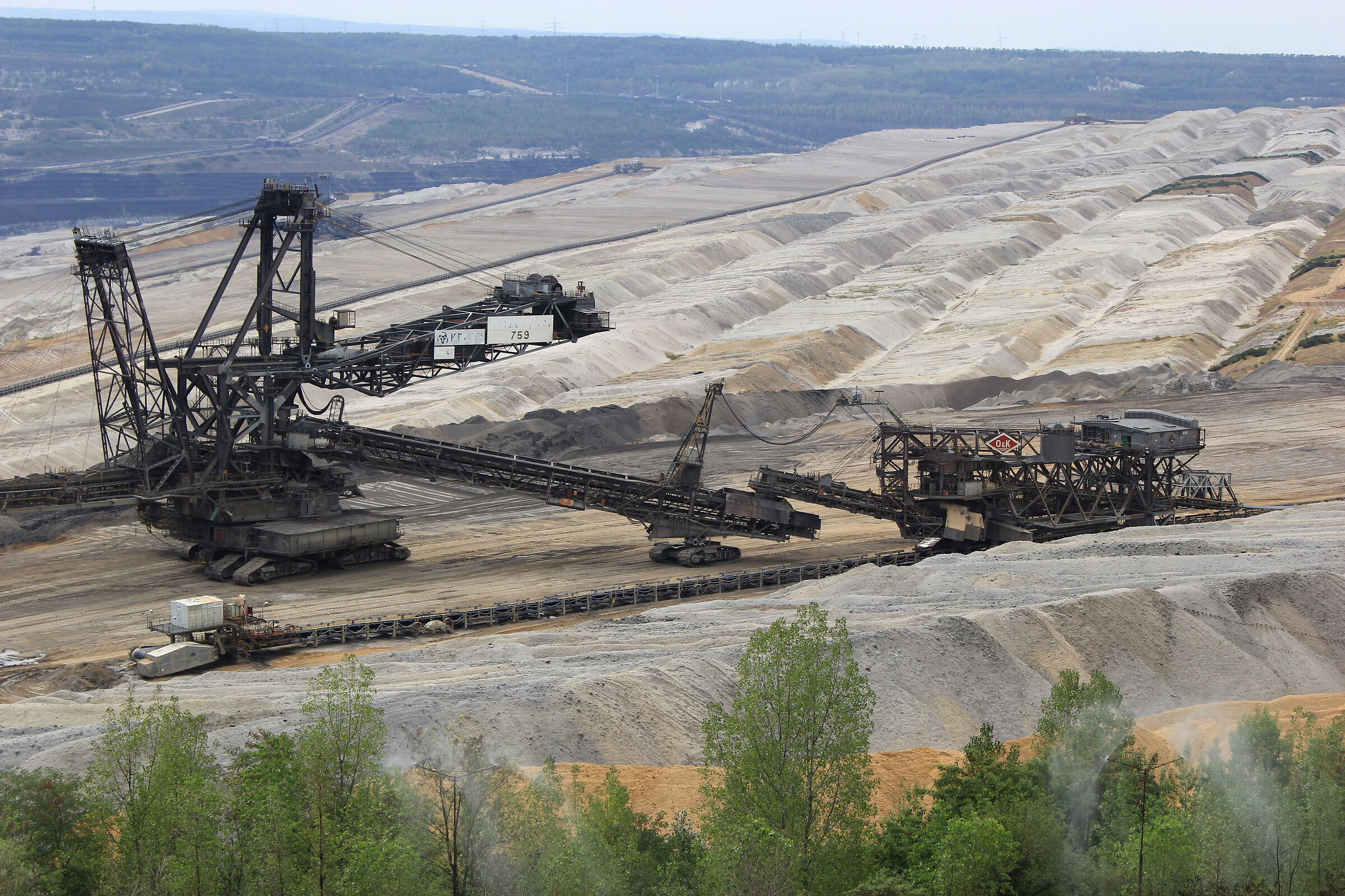 Opencast mine from Hambach viewpoint 1