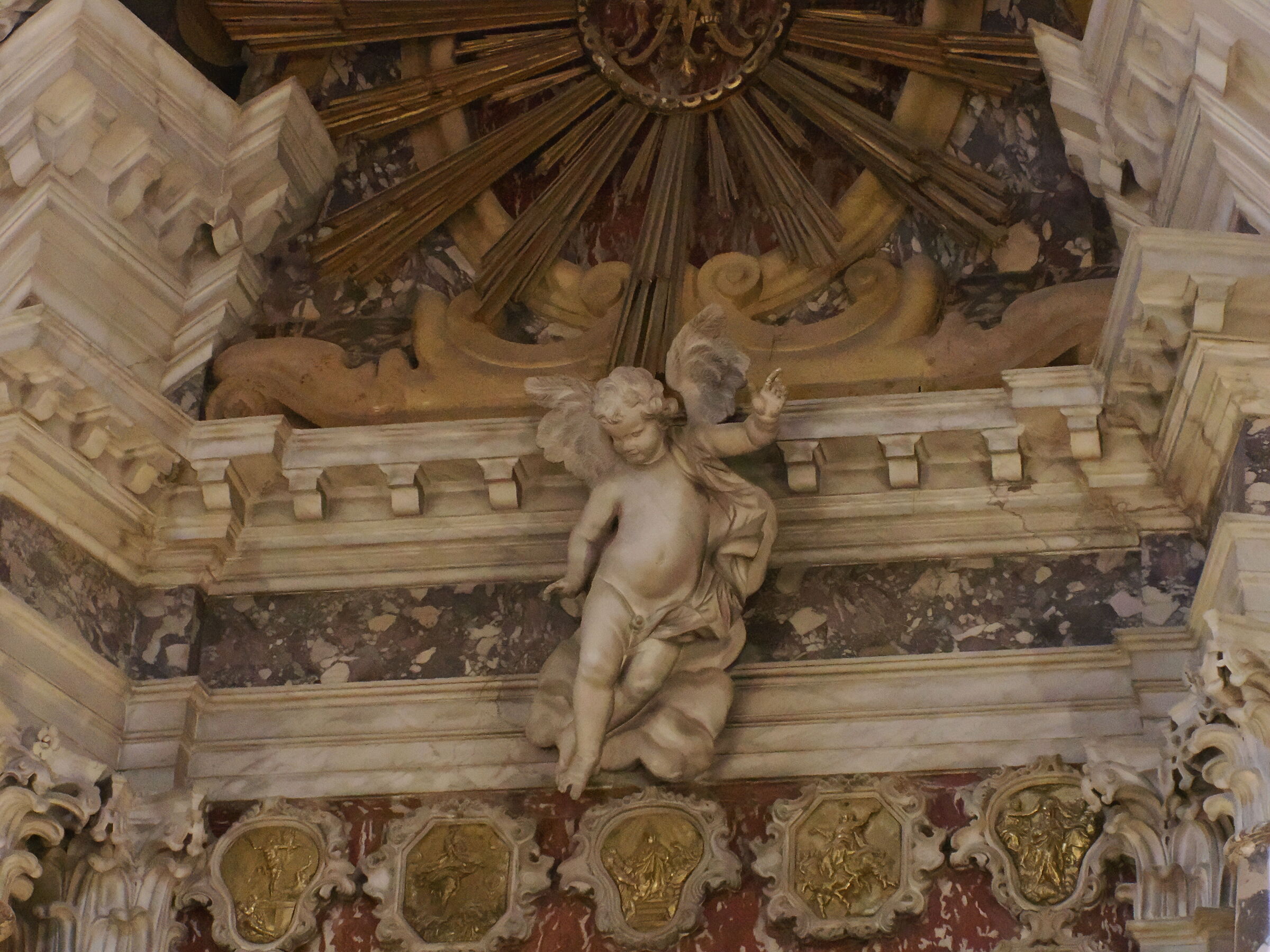 Particolare dell'Altare del Rosario