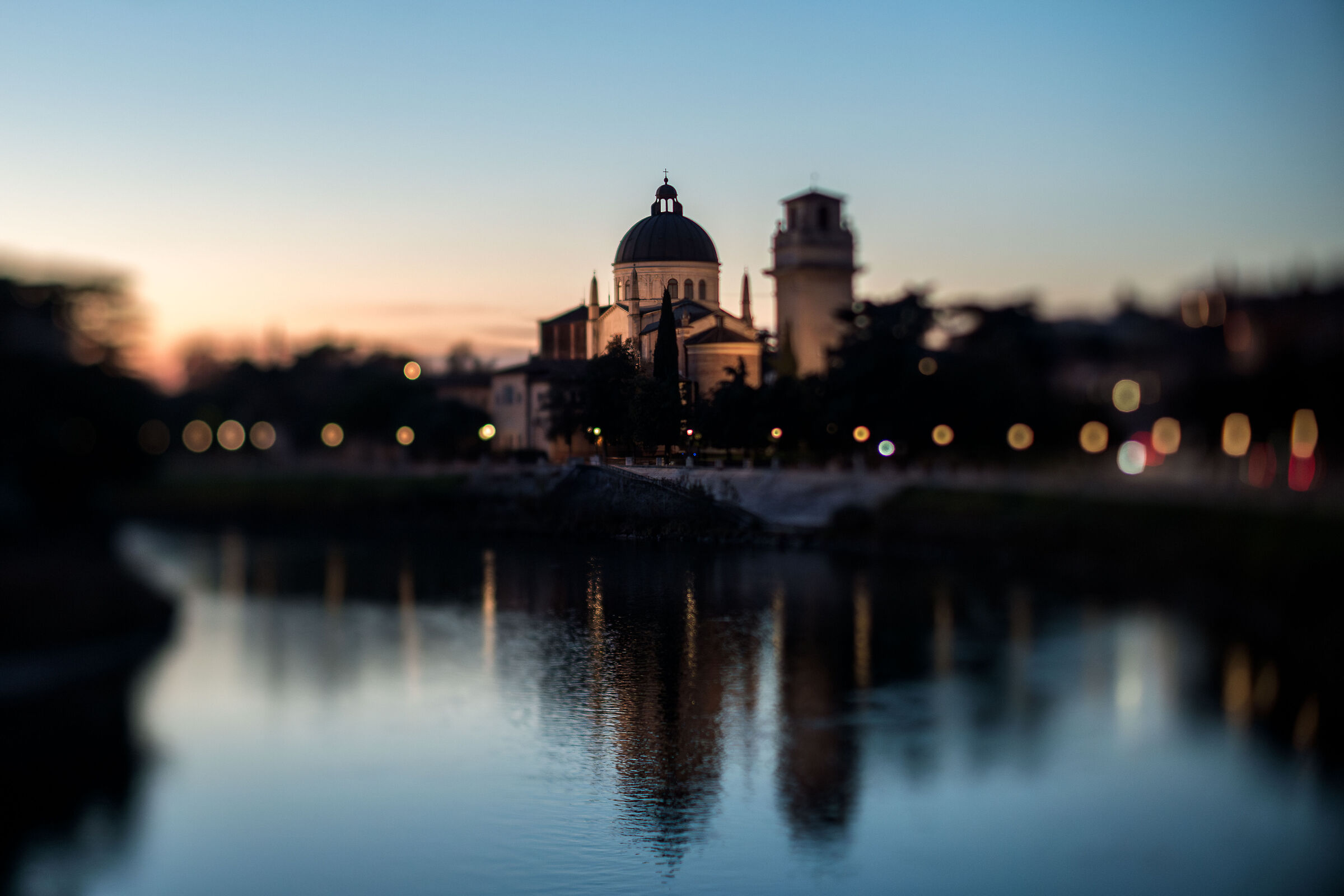 San Giorgio in Braida at sunset