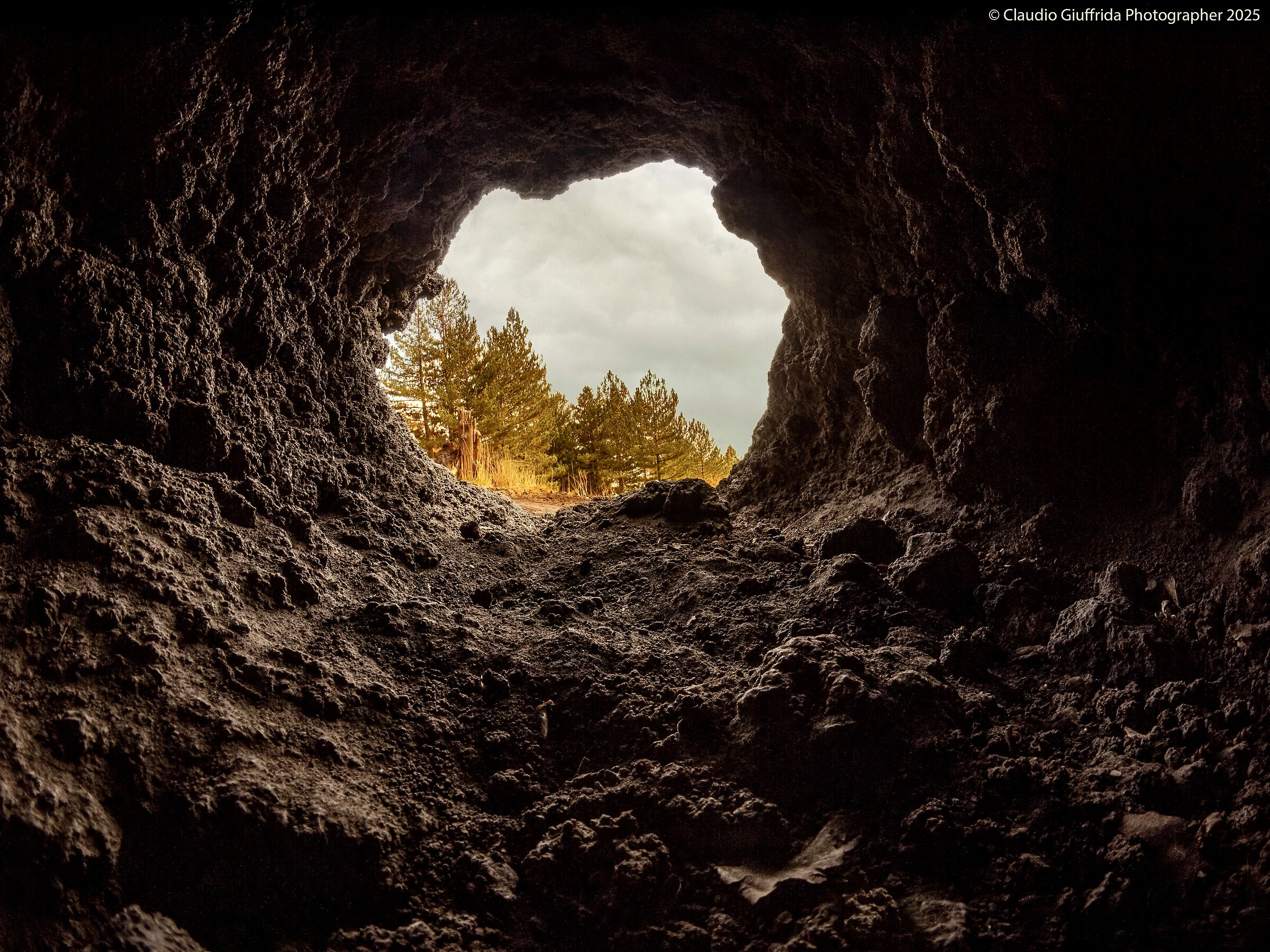 Inside a cannon stone.