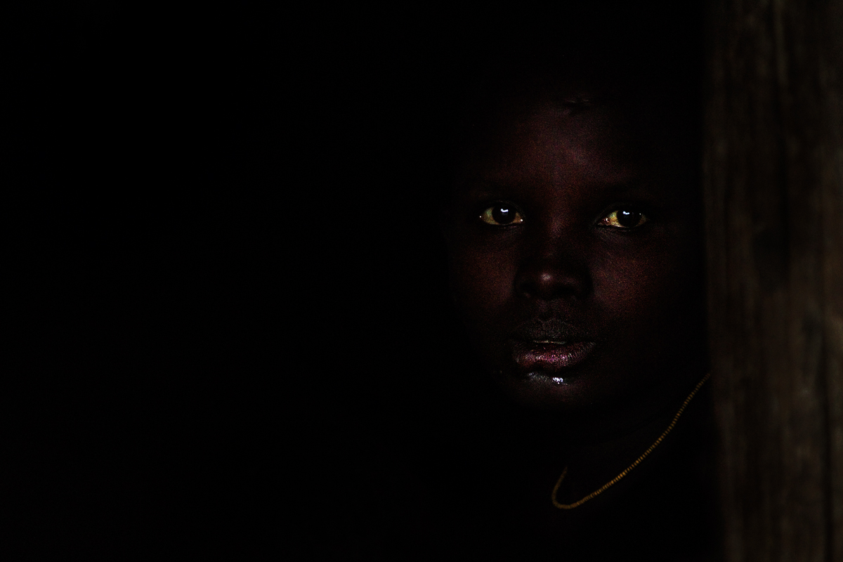 In the dark all 'a sudden