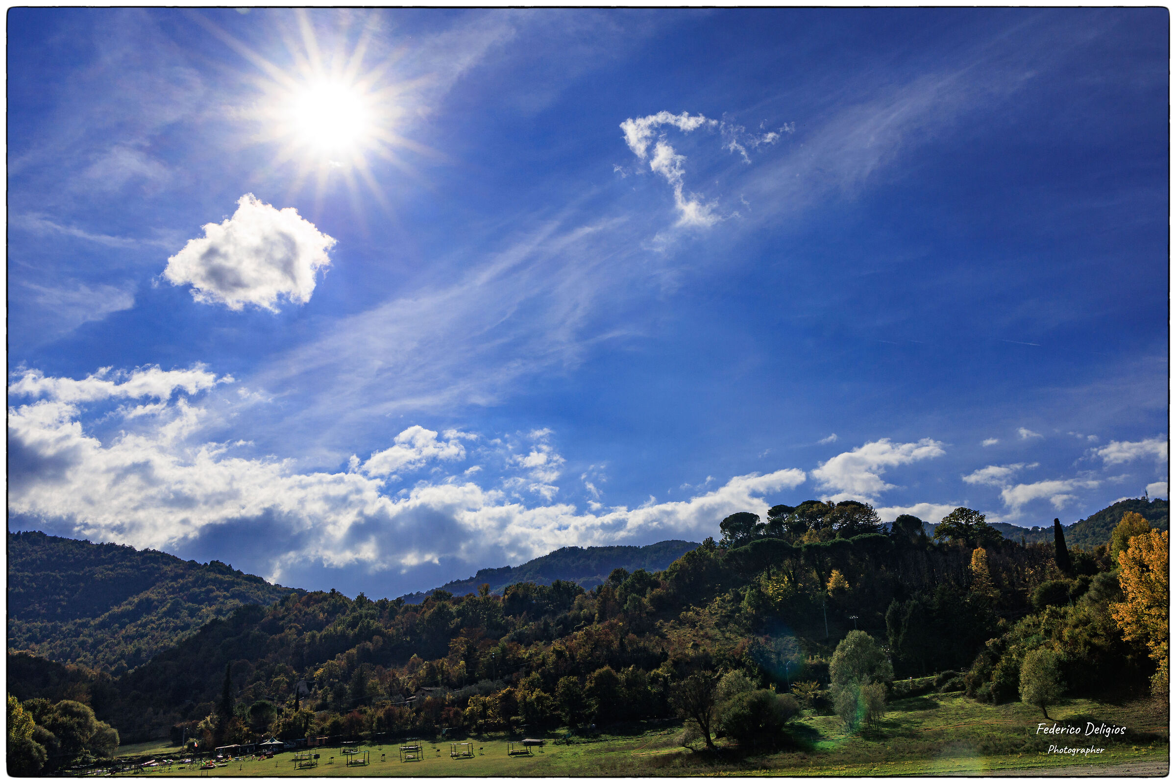 Controluce, lago del Turano