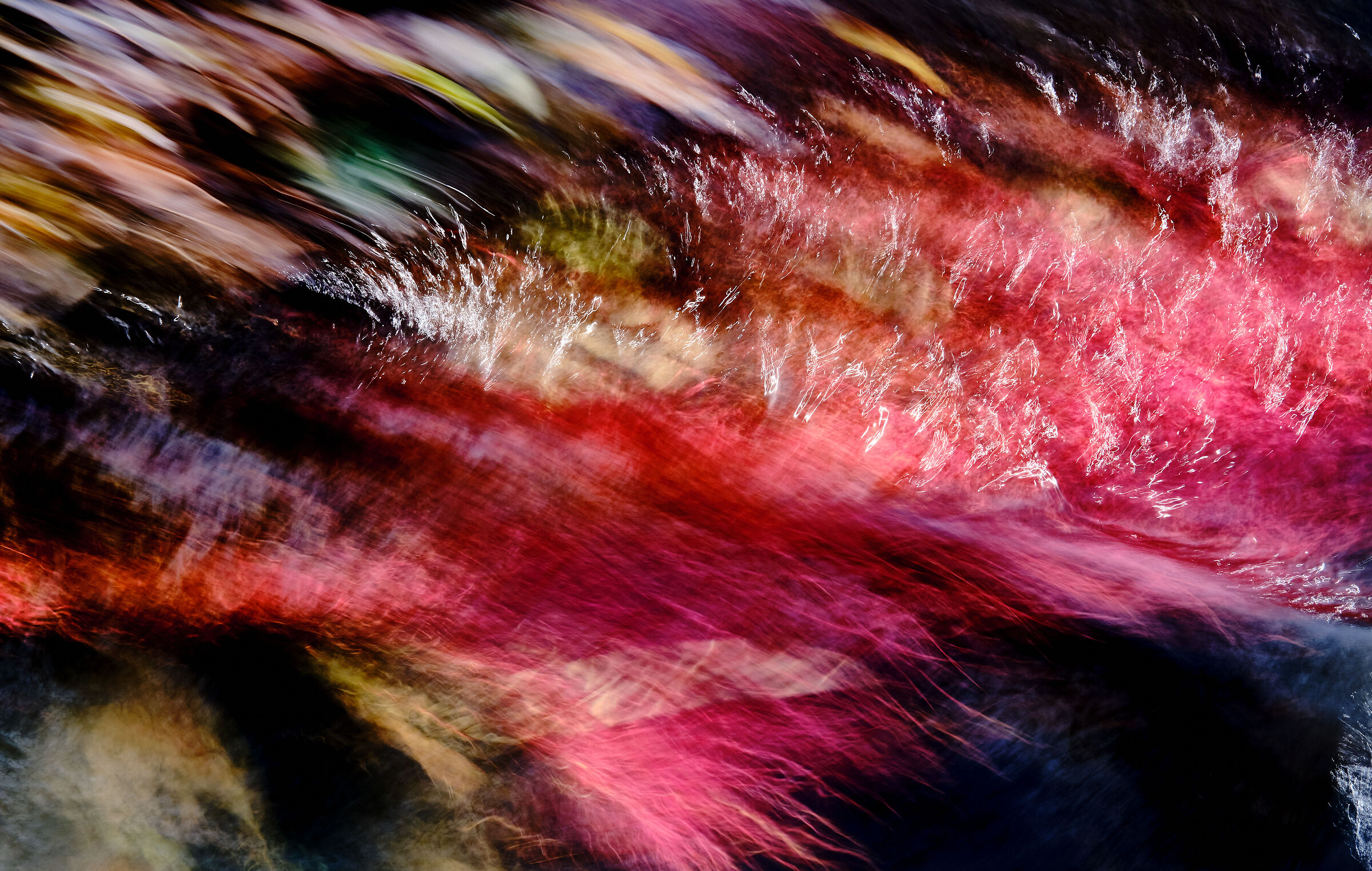 Fireworks underwater