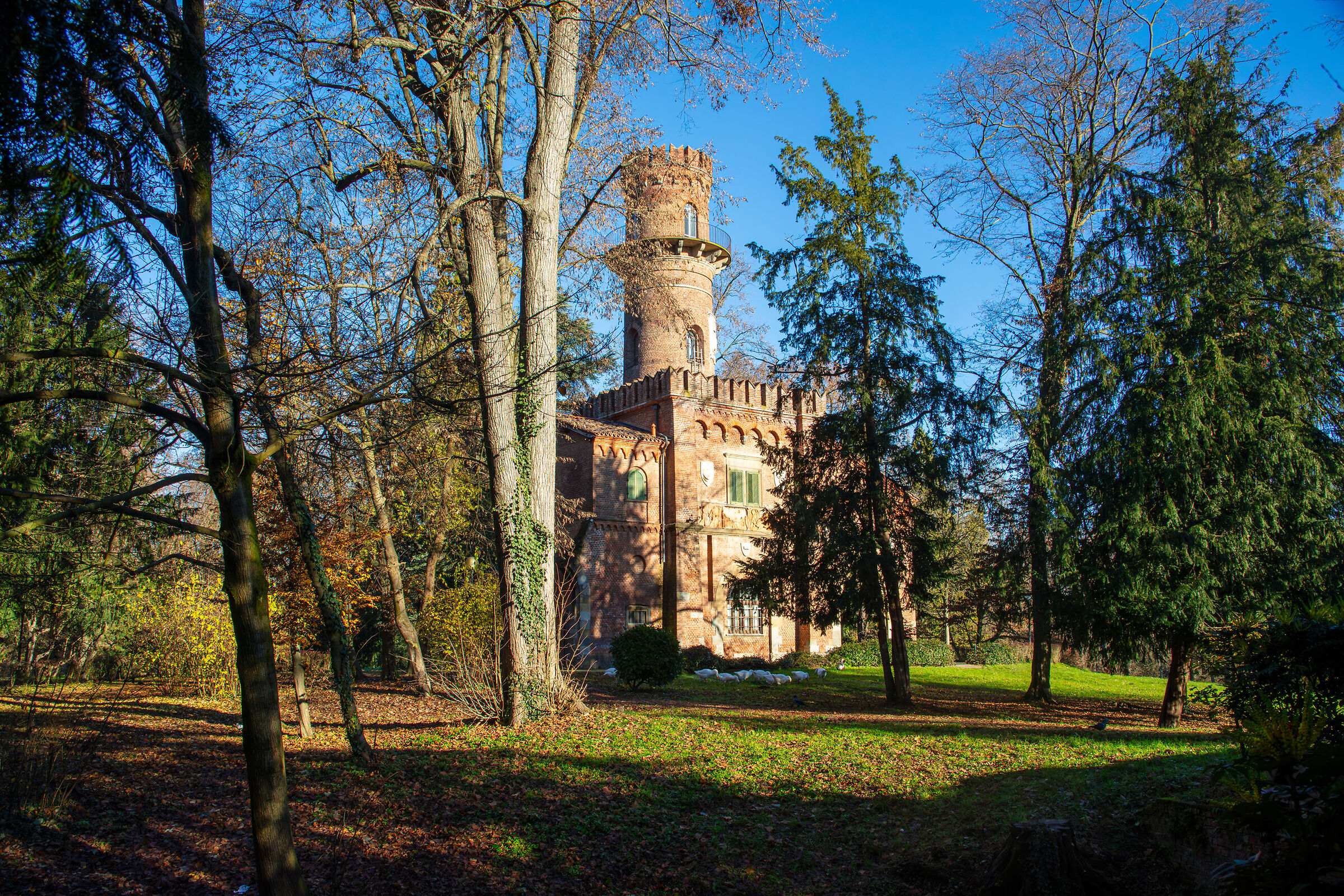 An autumn morning in the Royal Villa