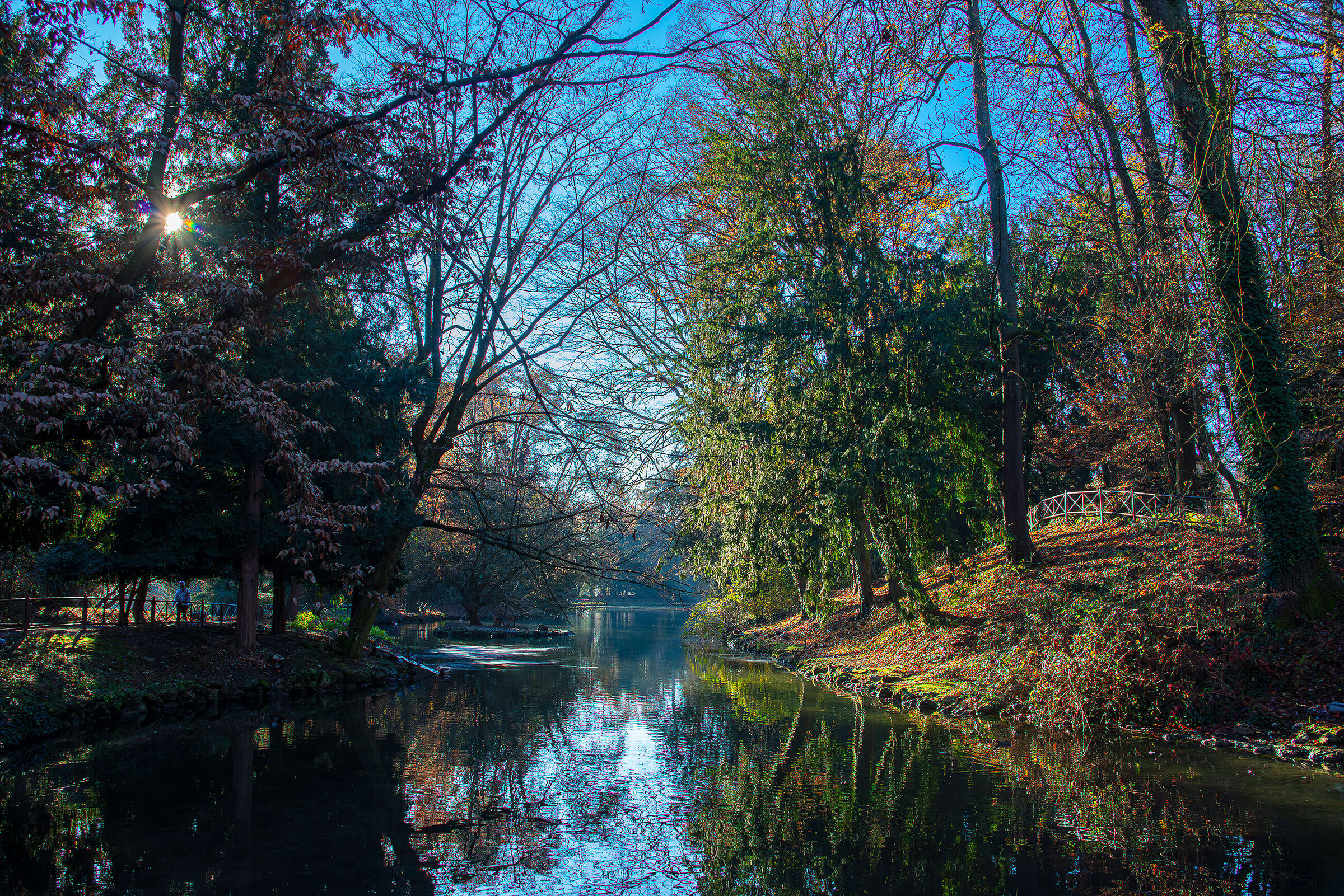 Una mattina autunnale in villa Reale