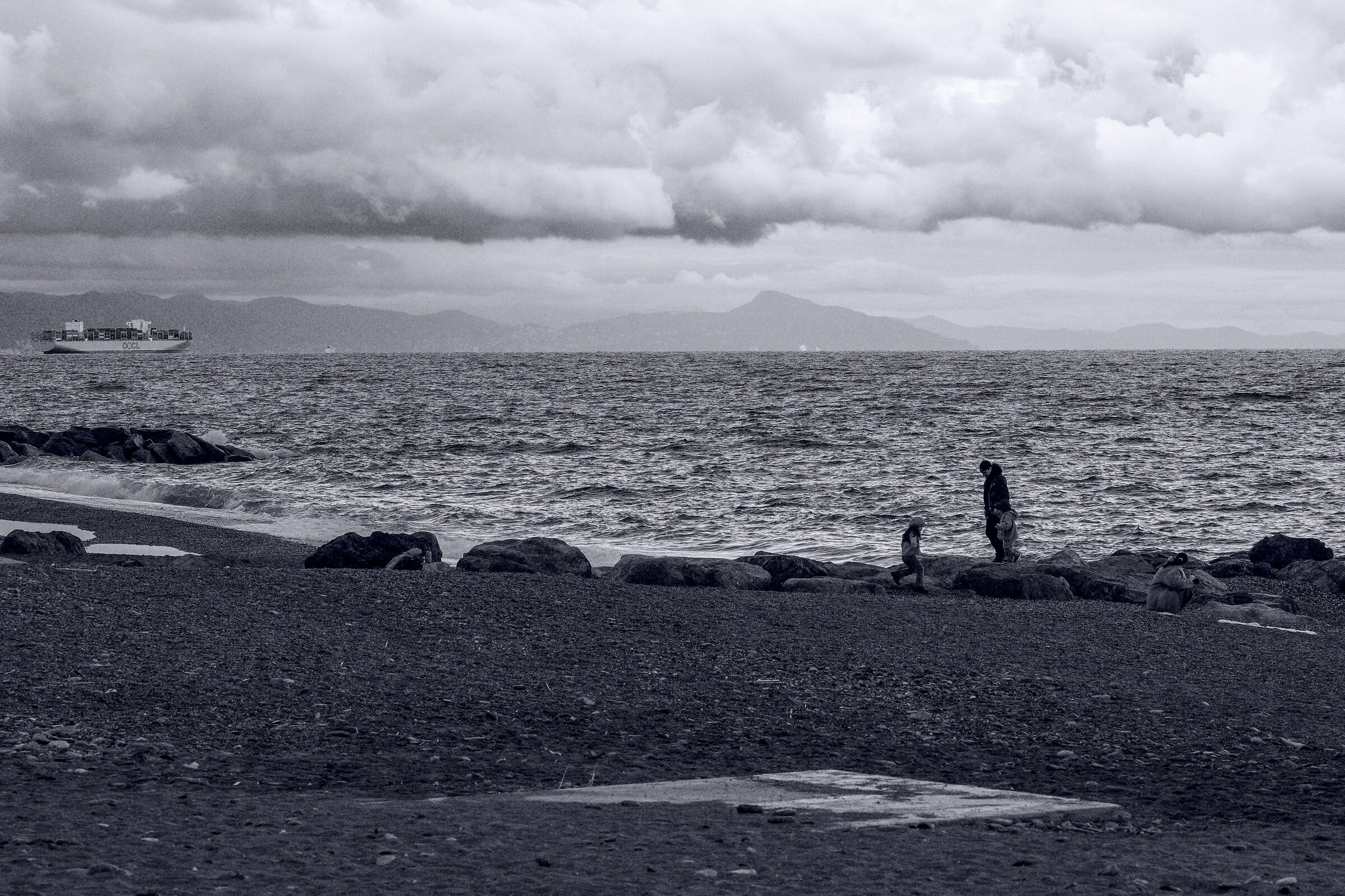 The sea in winter.