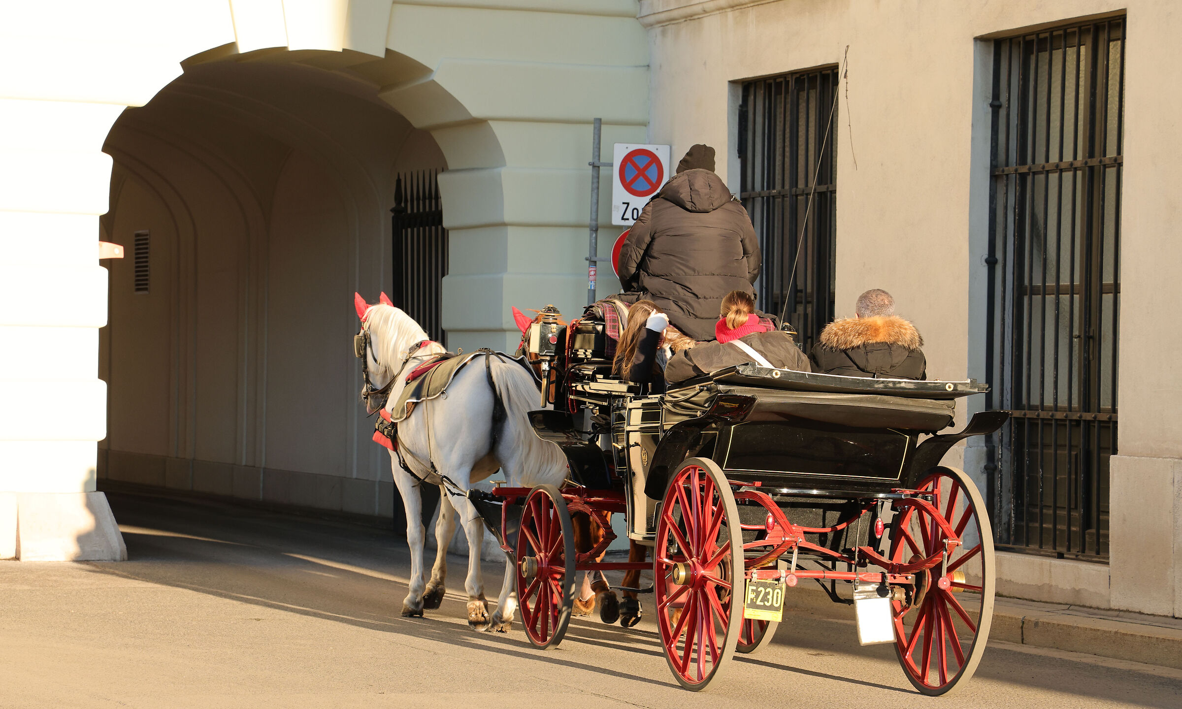 ... or in a carriage.