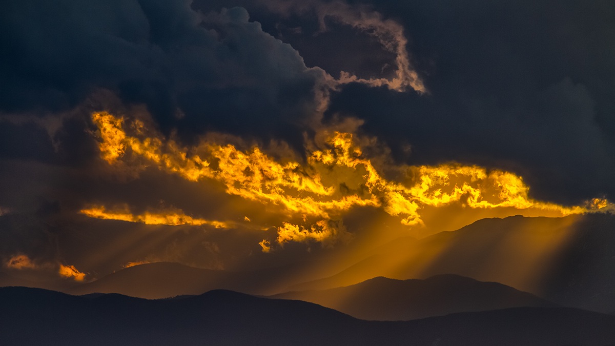 tramonto dal monte reixa