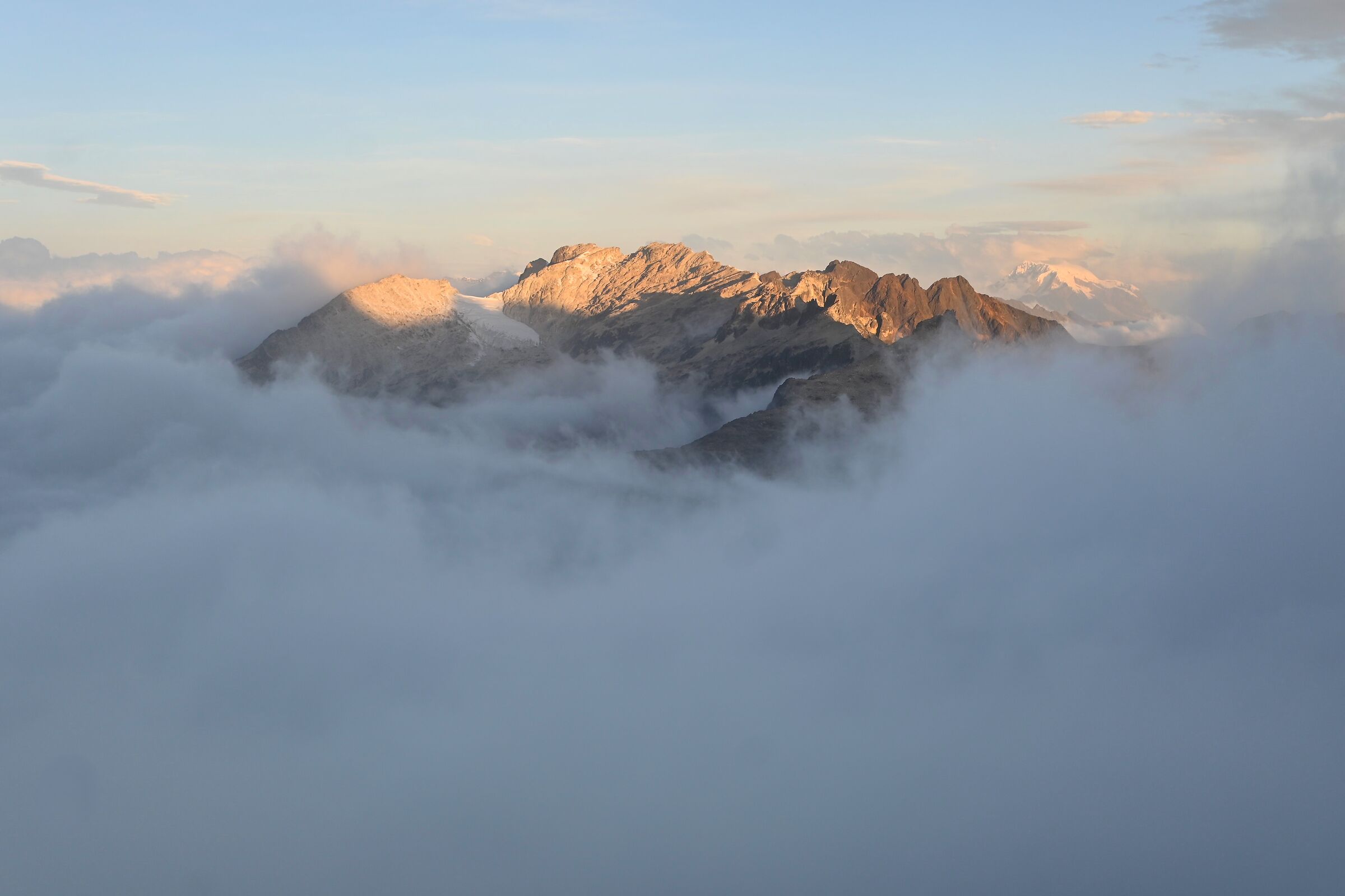 Sunset at 5000 meters