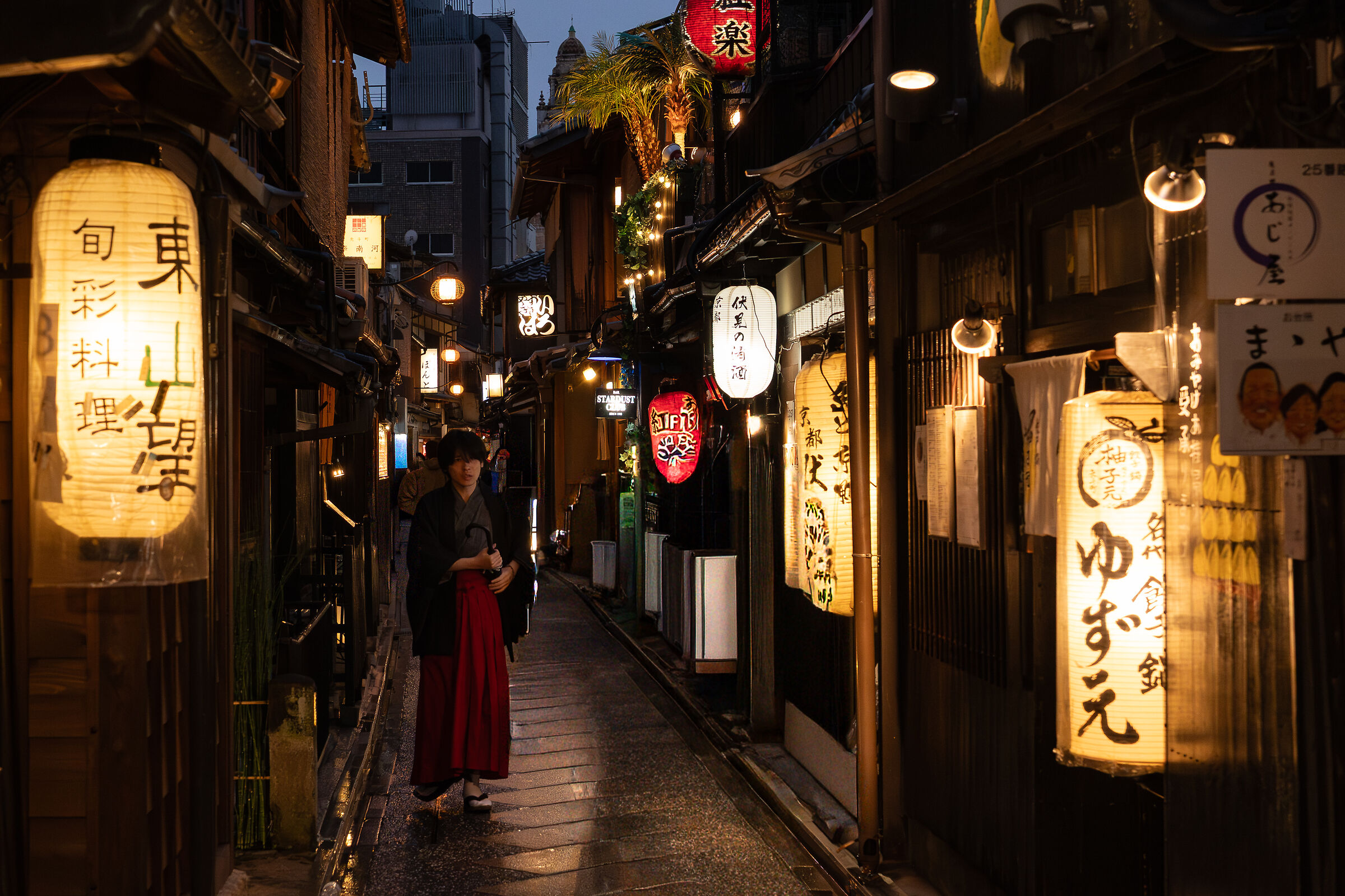 Pontocho al tramonto, Kyoto.