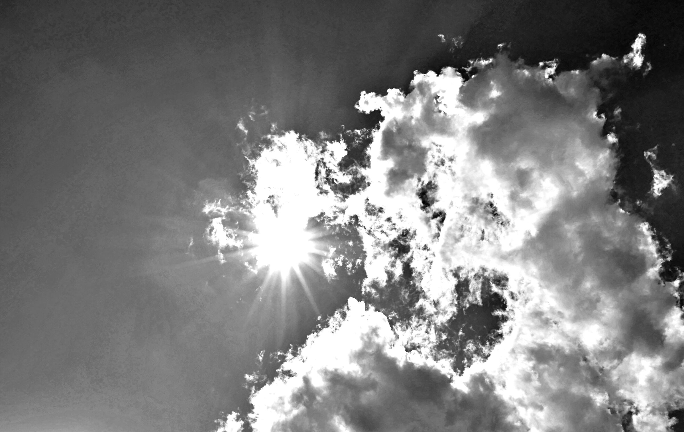 sun through the clouds