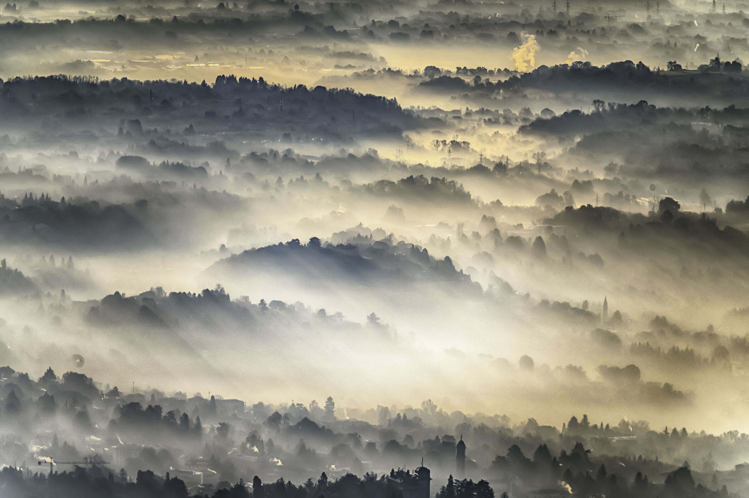 nebbia su varese