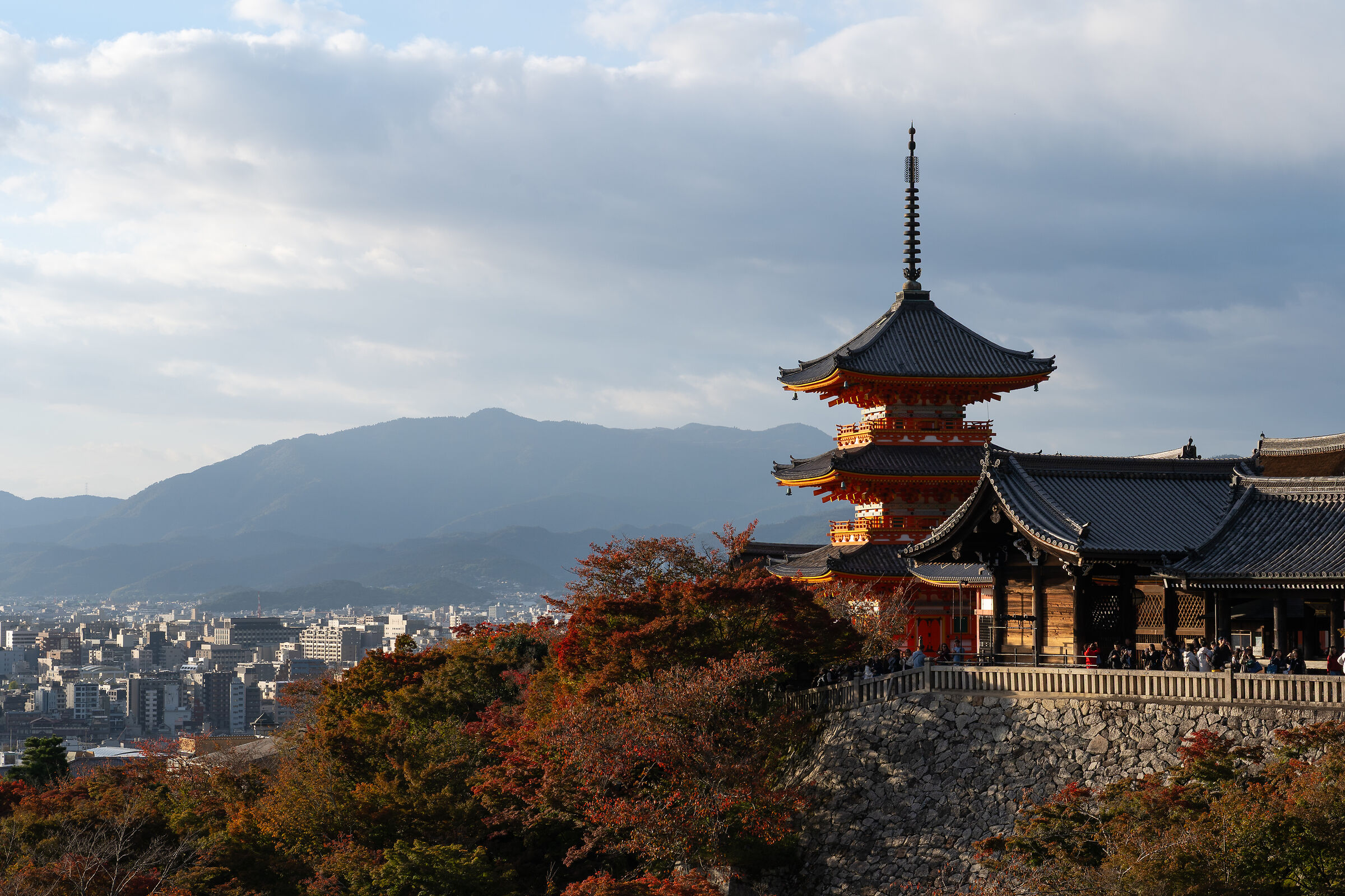 Vista dal tempio Kiyomizu-dera, Kyoto.