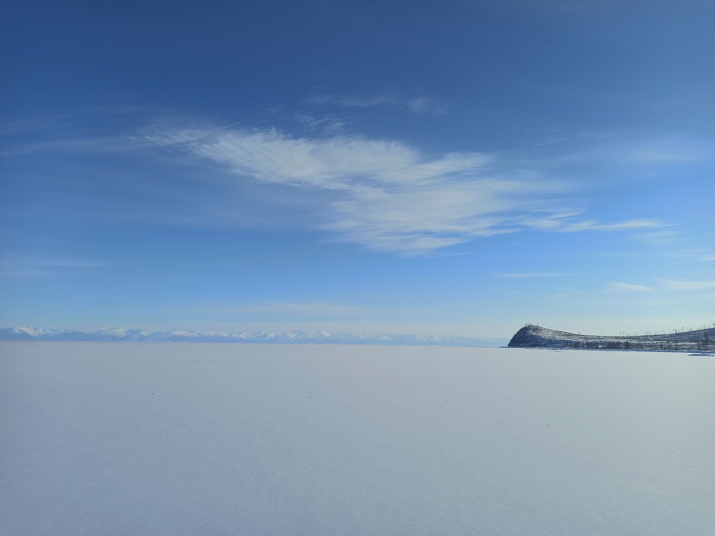 Lago Baikal in inverno