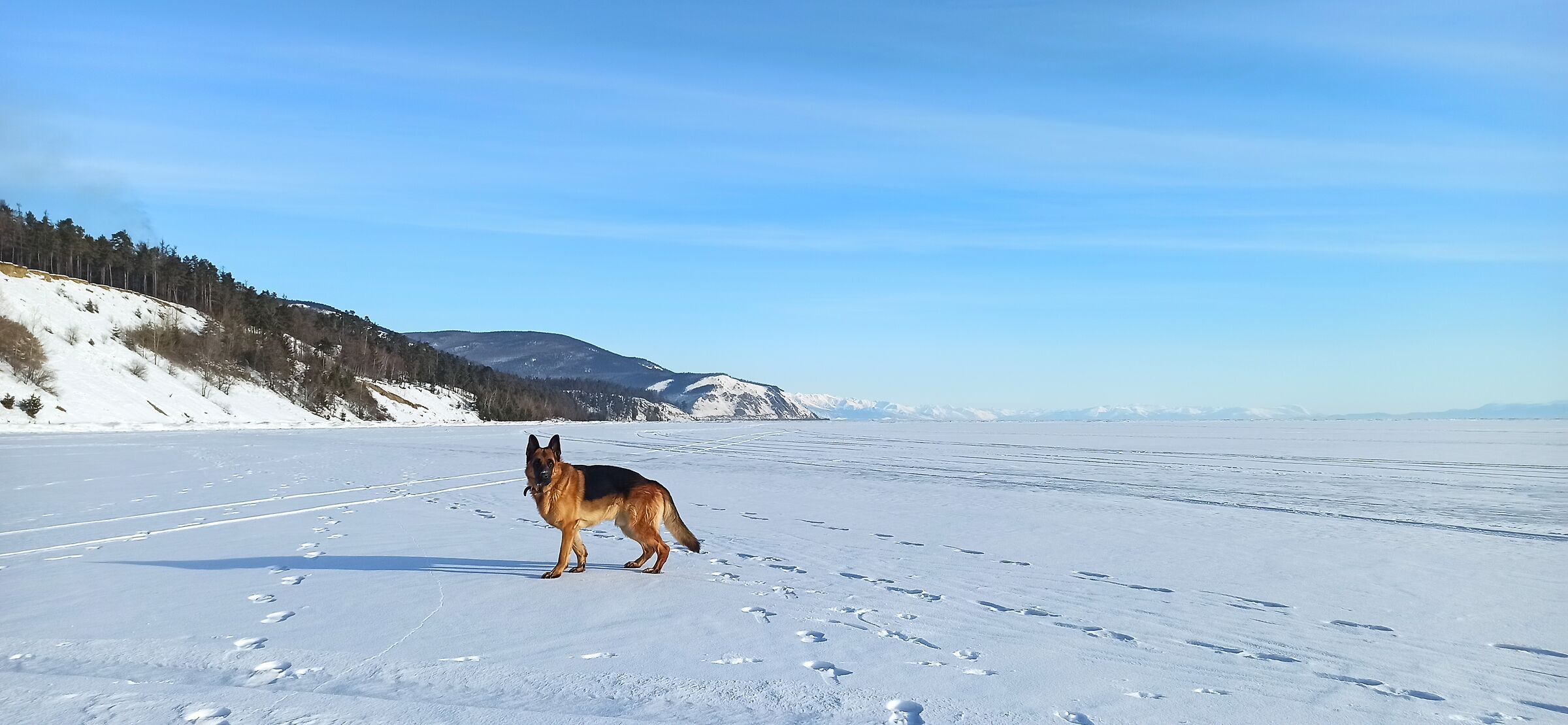 Lago Baikal in inverno...