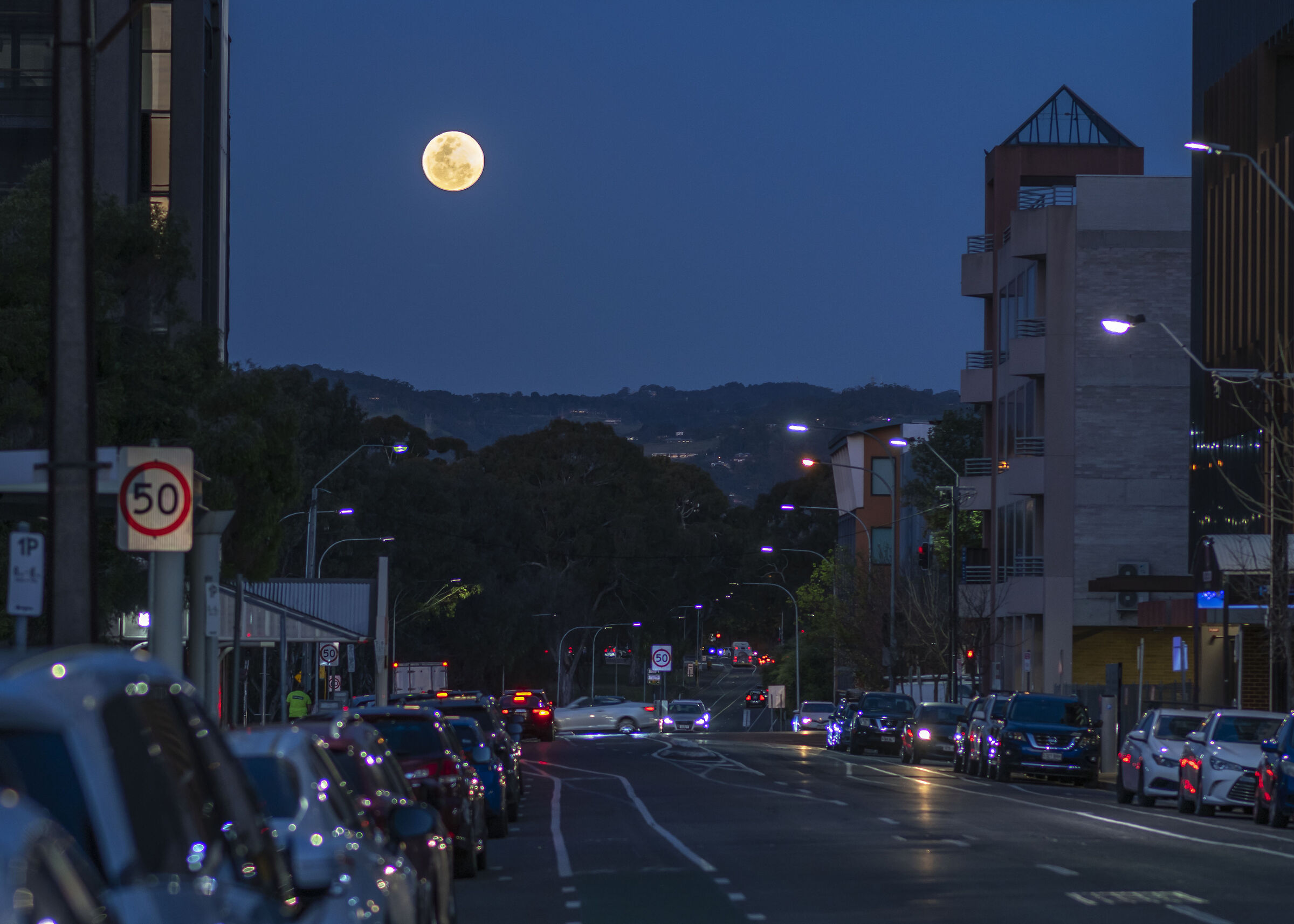 Super luna, Adelaide City