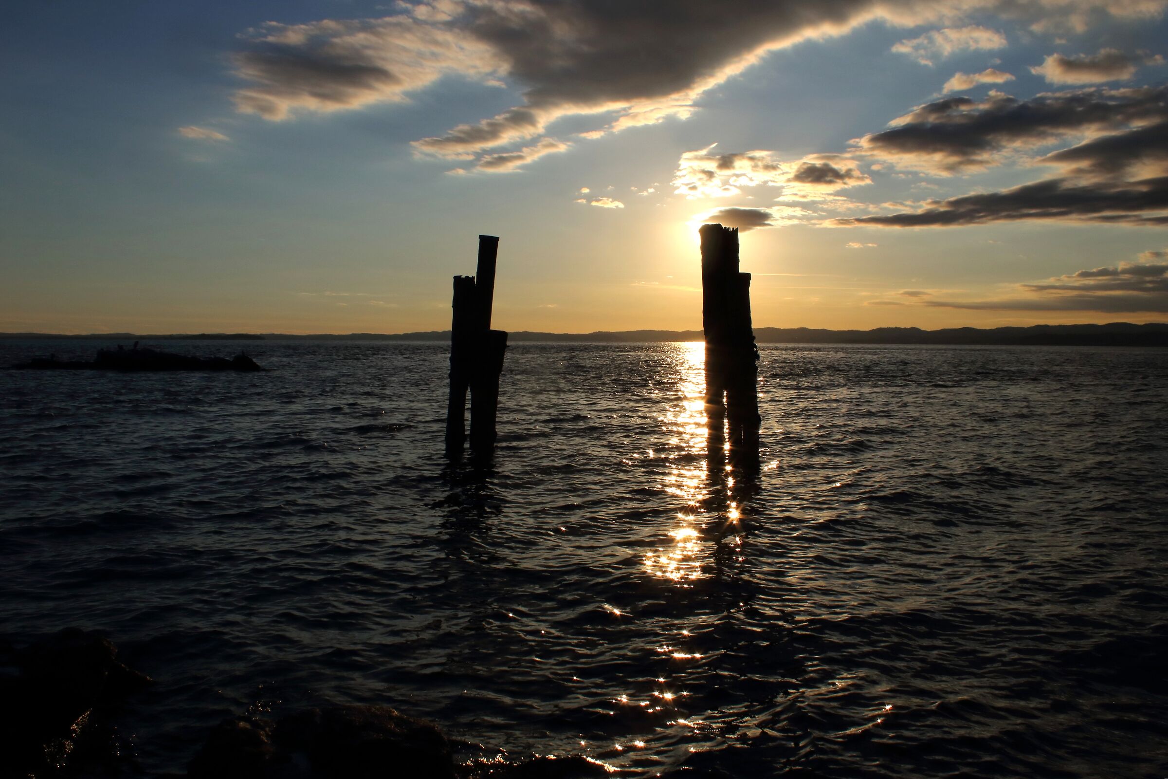 Clouds over the lake