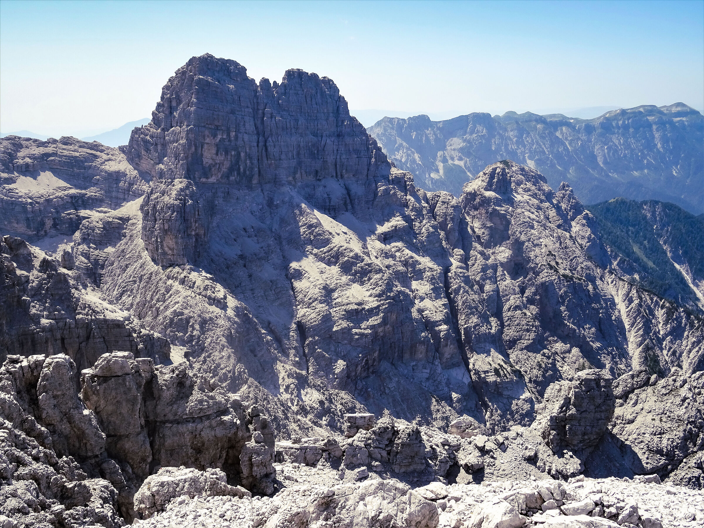 dal Piz de Sagron verso il  Sass de Mura