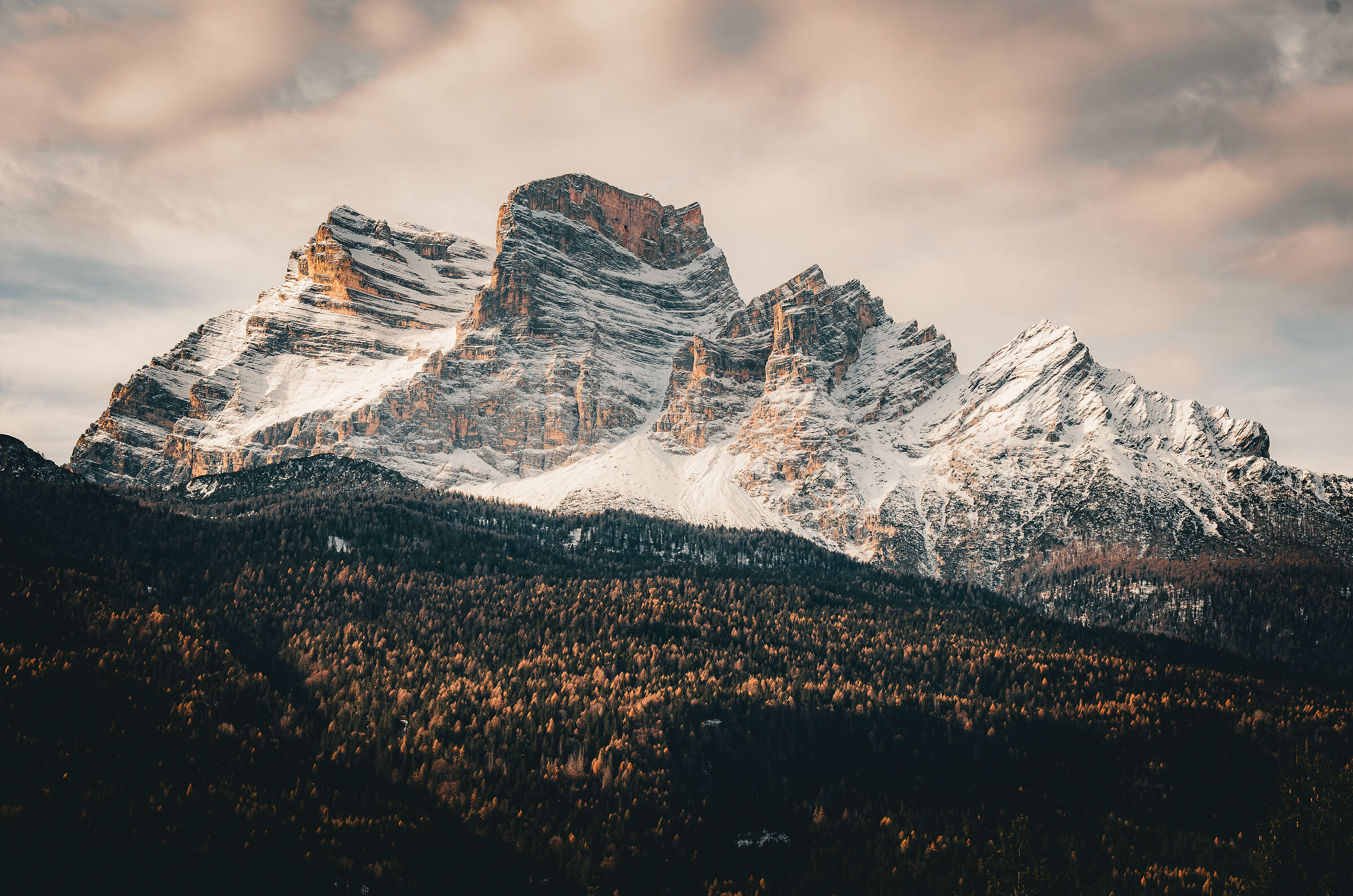 Mount Pelmo whitened