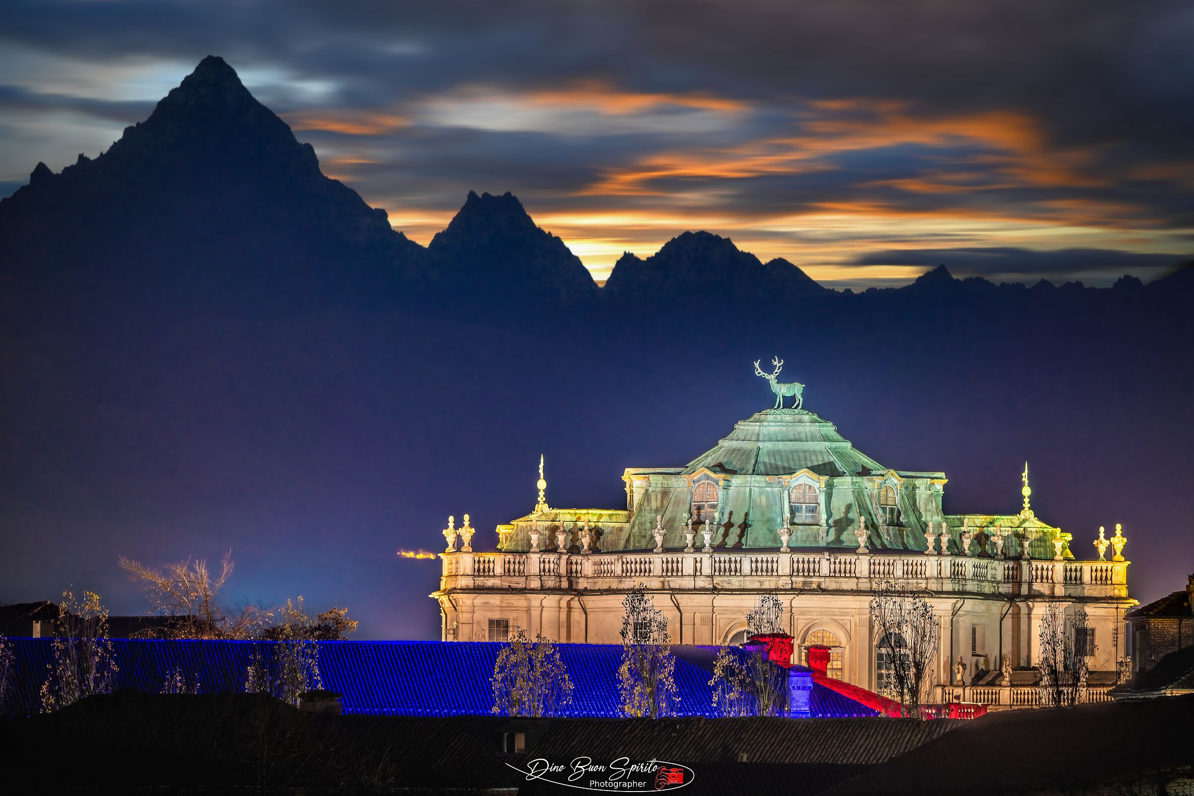 Stupinigi and Monviso