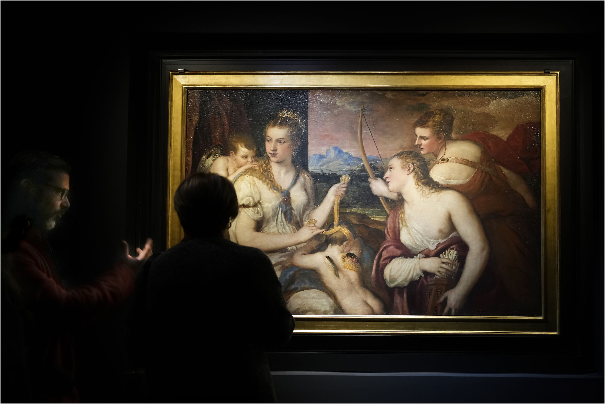 Tiziano - Venere che benda Amore -