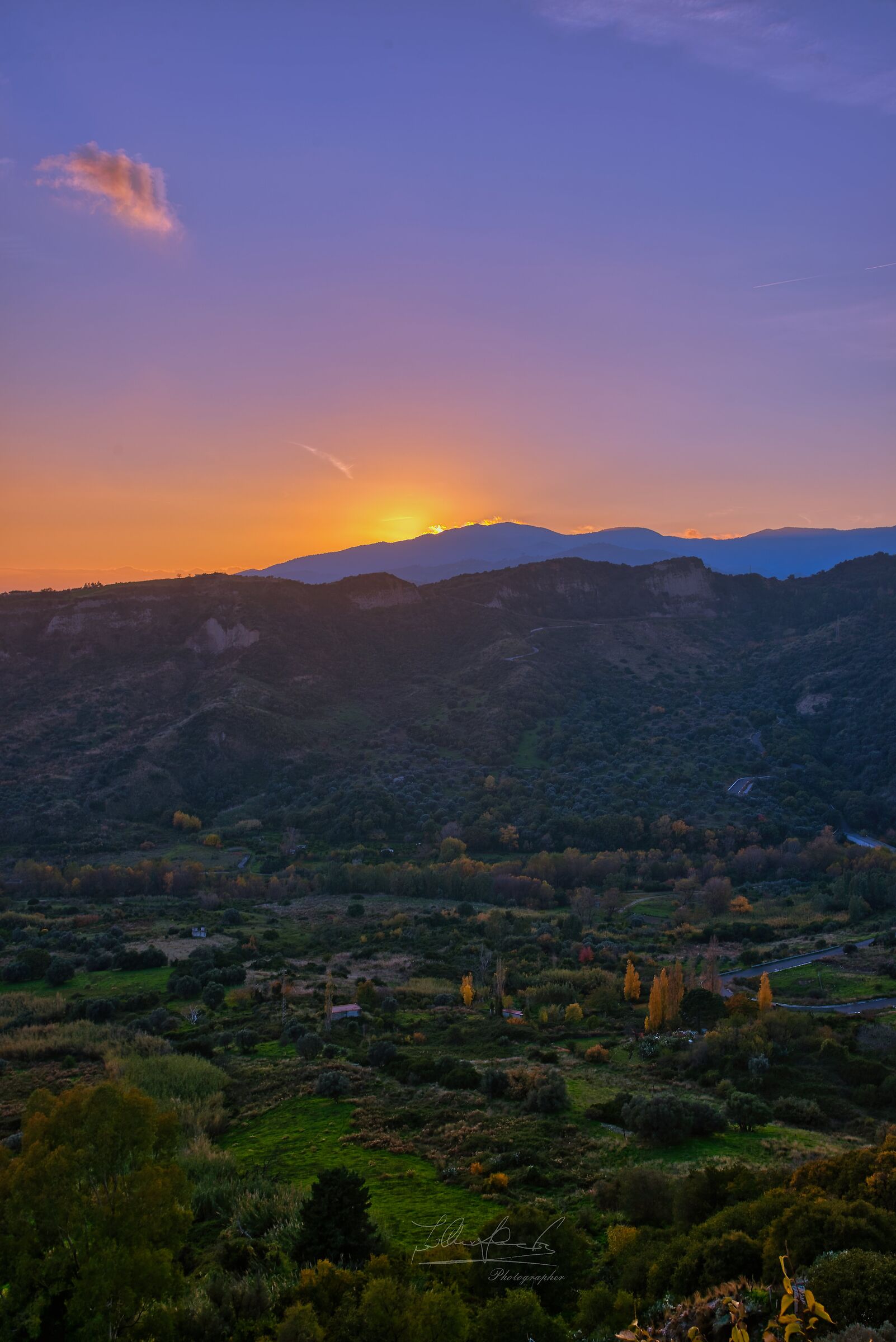 Vertical at Sunset in the Valley.. Placanica