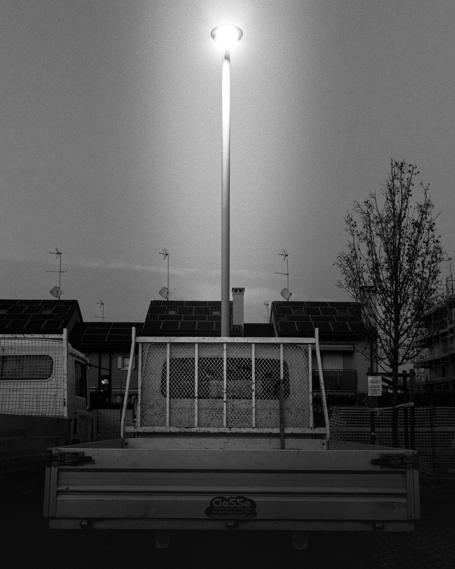 fare luce sul furgone