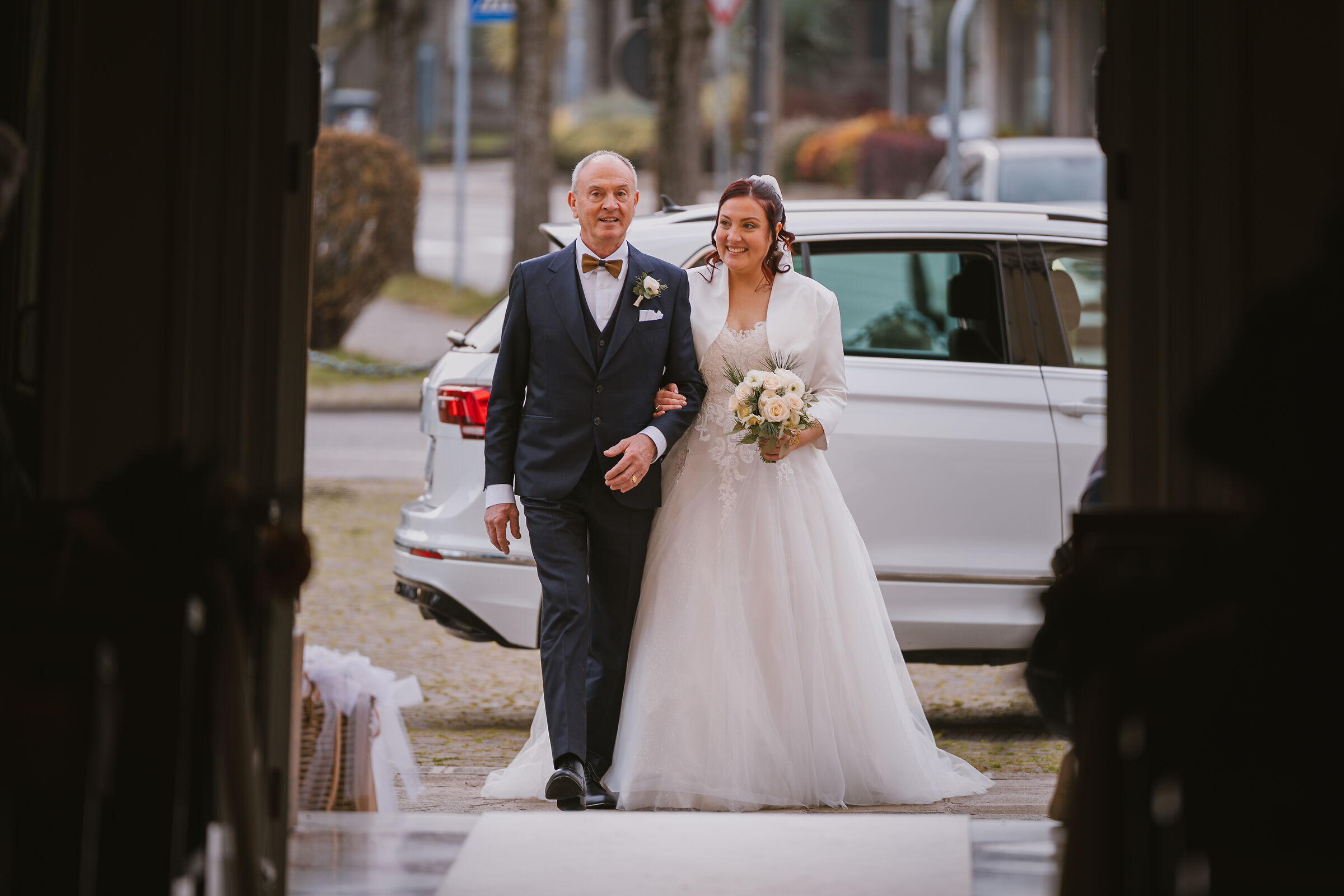 The arrival of the bride