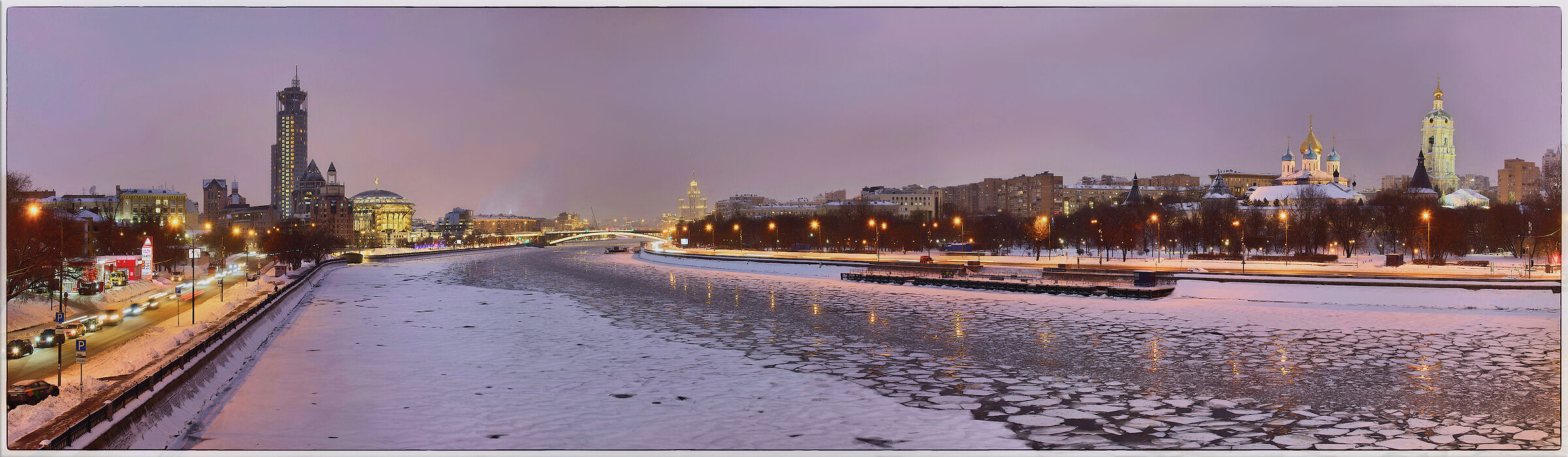 Fiume Moscova e Monastero Novospasskij