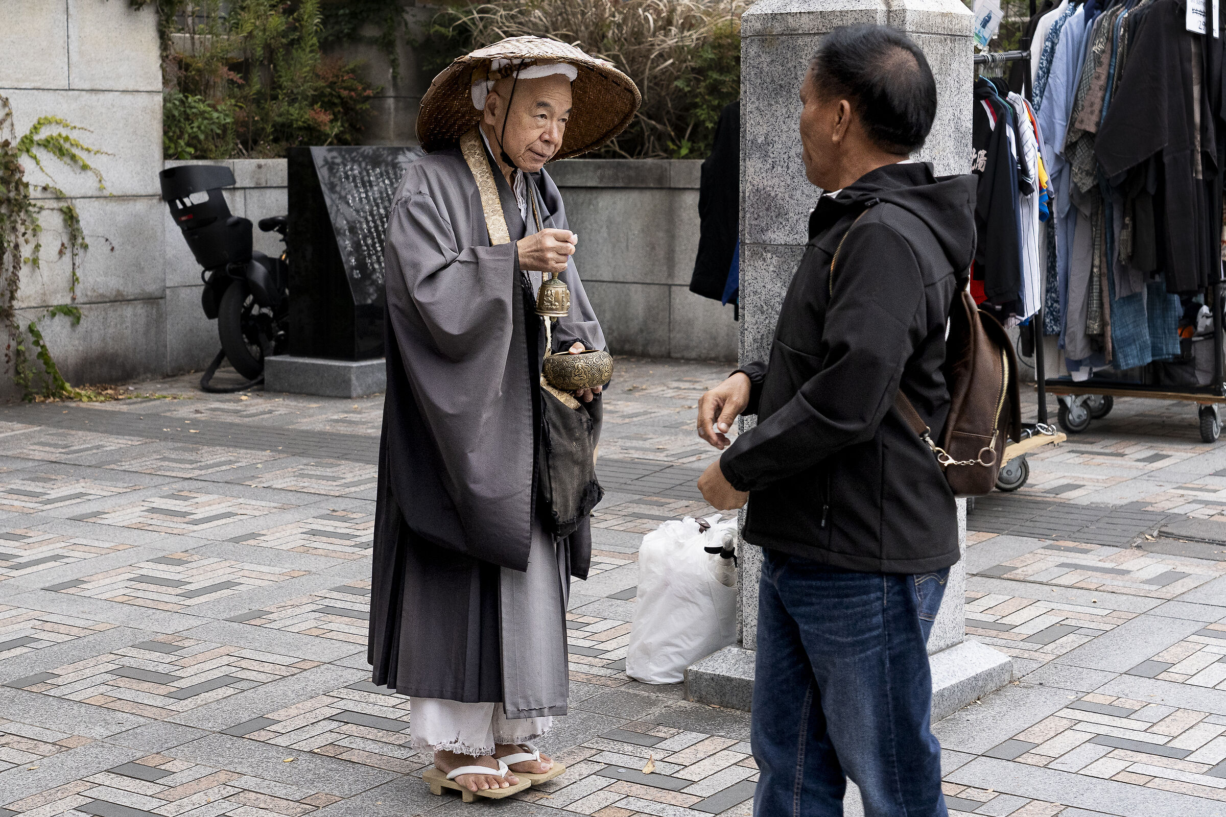 Outside the Temple