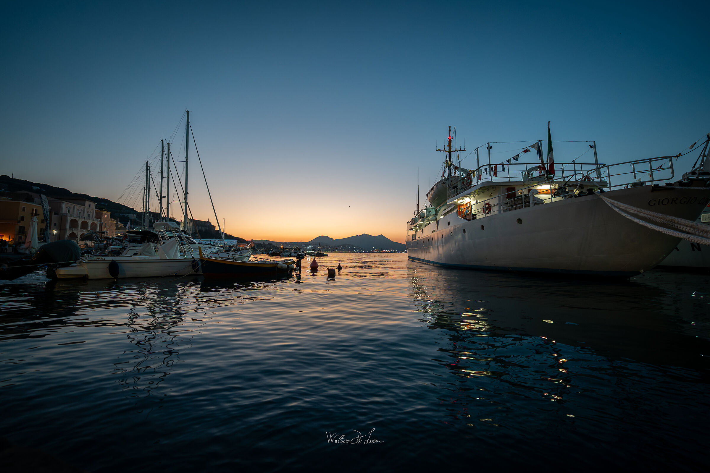 Gaeta al calar del sole - imbarcazioni