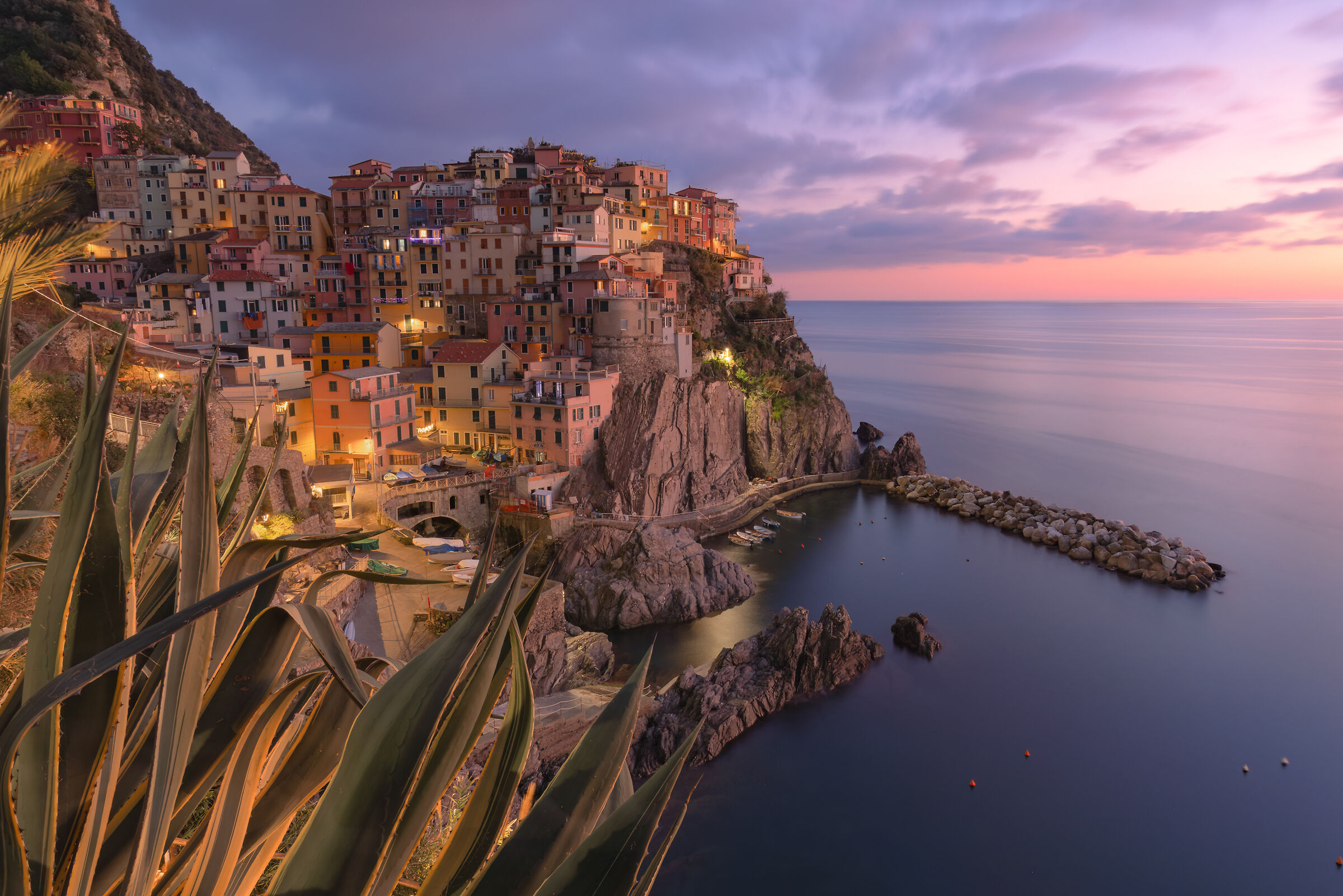 Sunset in Manarola