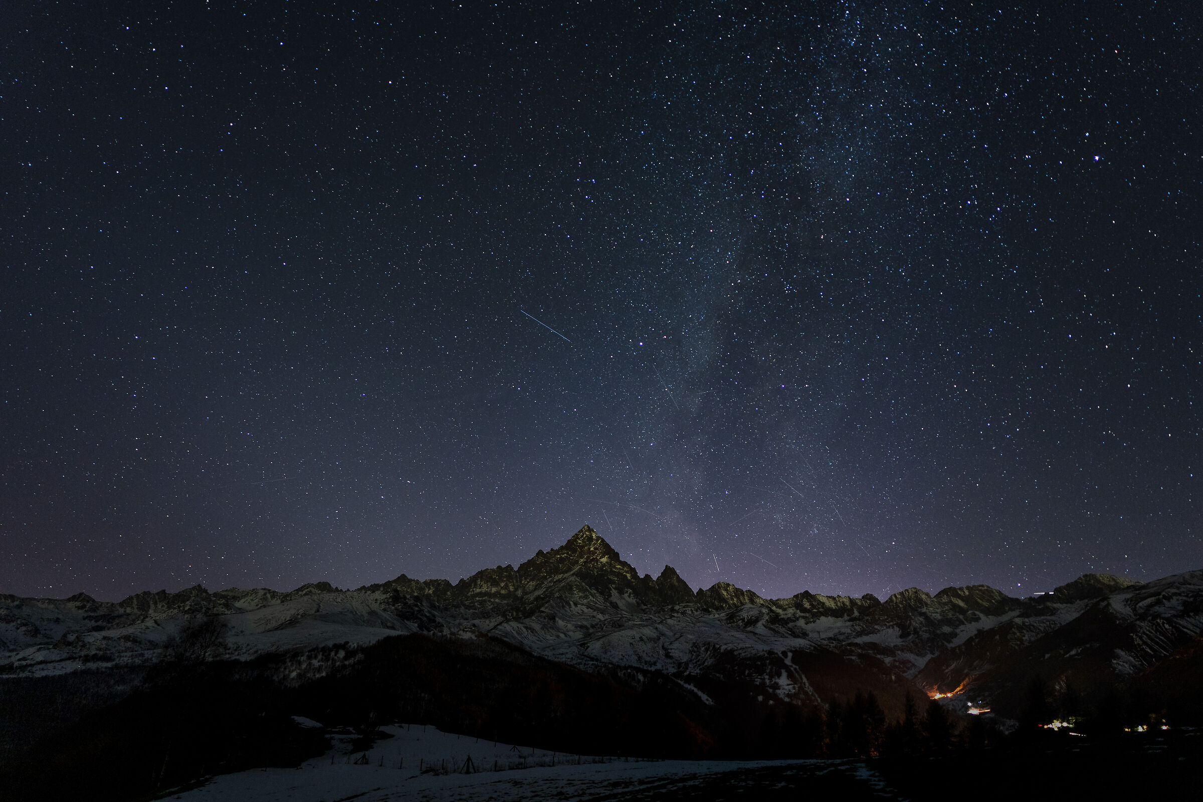 Monviso e via lattea