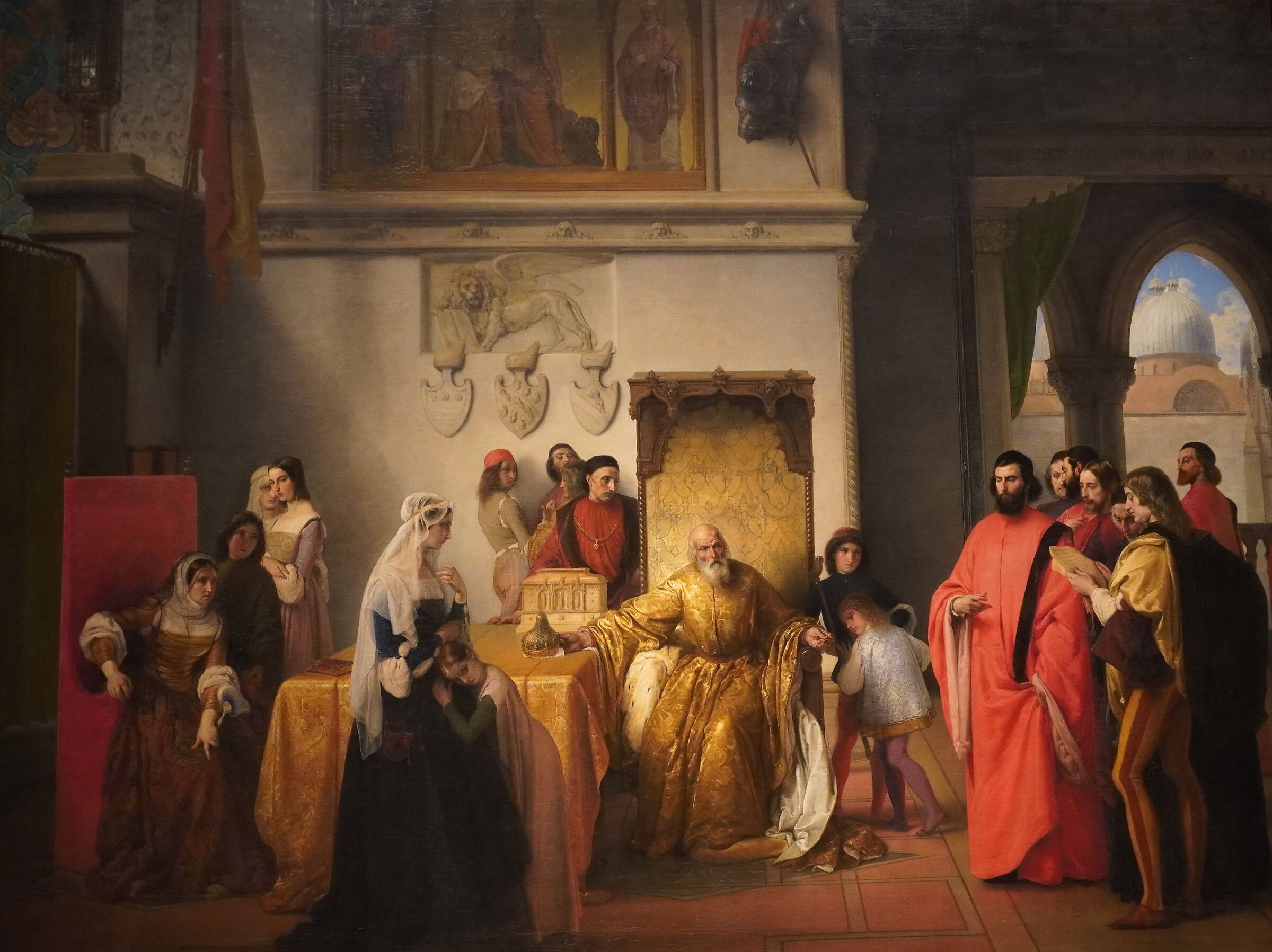 Hayez - Doge Francesco Foscari deposed (1844)