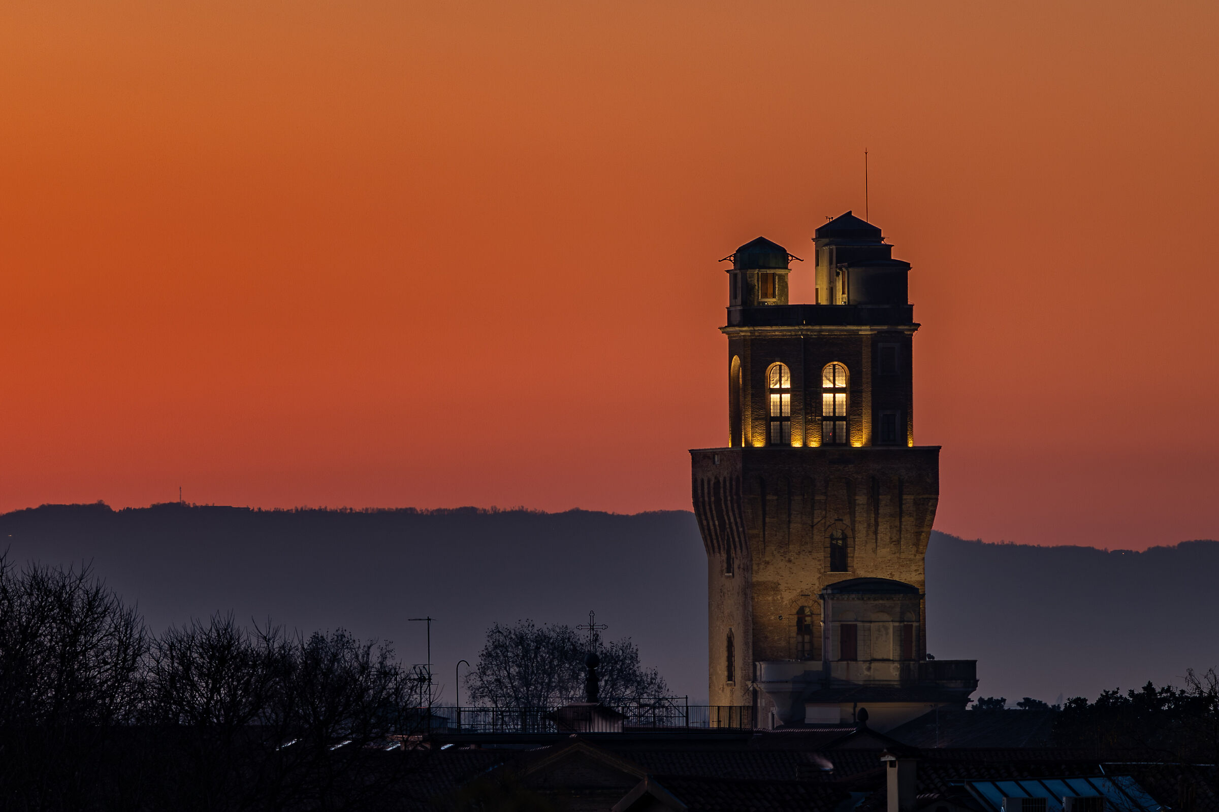 Specola al tramonto
