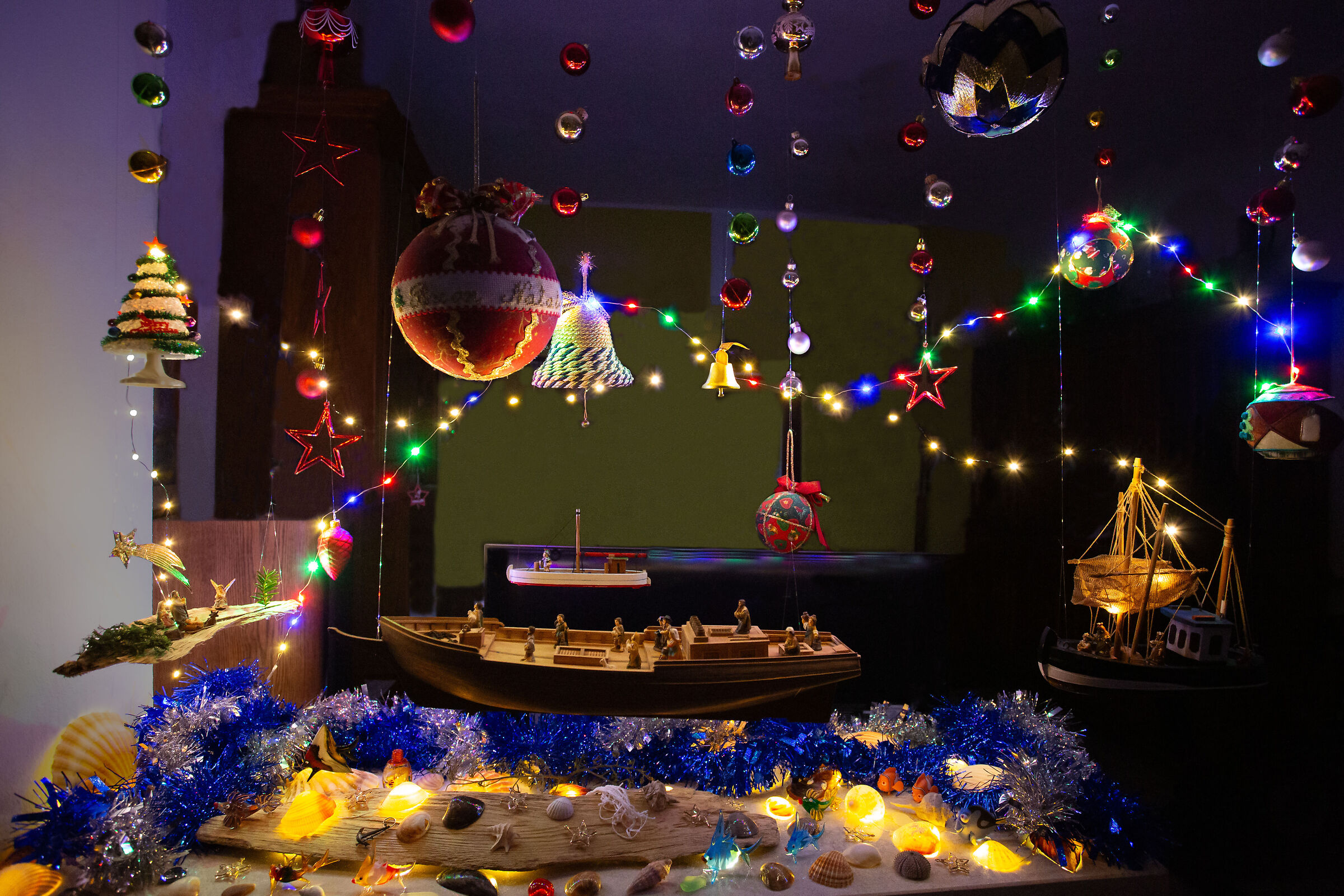 Il mio presepe marittimo sospeso